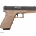 Страйкбольный пистолет WE Glock 17 Gen 4 Tan (6 мм, сменные накладки)