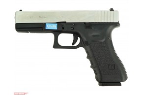 Страйкбольный пистолет WE Glock 17 Gen 3 Chrome (6 мм, металл)