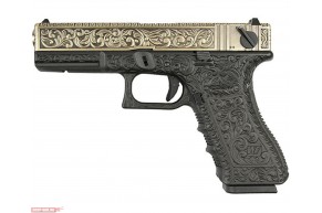 Страйкбольный пистолет WE Glock 17 Gen 3 Bronze (6 мм, металл)