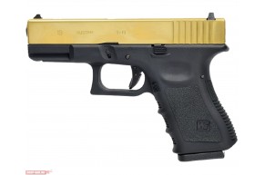 Страйкбольный пистолет WE Glock 19 Gen 3 Titanium Version (6 мм, металл)