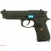 Страйкбольный пистолет WE Beretta M92F Black (6 мм, Blowback)