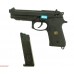 Страйкбольный пистолет WE Beretta M92F Black (6 мм, Blowback)