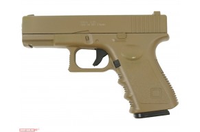 Страйкбольный пистолет Galaxy G.15D Tan (6 мм, Glock 17)