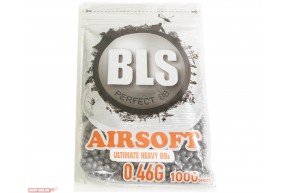 Шарики для страйкбола BLS Precision Grade 0.46g (Серые, 1000 шт)