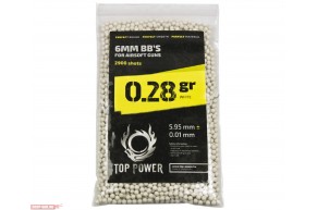 Шарики для страйкбола Top Power 0.28g (6 мм, 2900 шт)