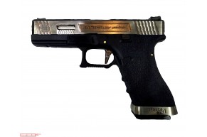 Страйкбольный пистолет WE Glock 17 G-Force Wet 7 (6 мм, черная рамка)