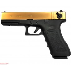 Страйкбольный пистолет WE Glock 18 Gen 3 Titanium Version (6 мм, Green Gas)