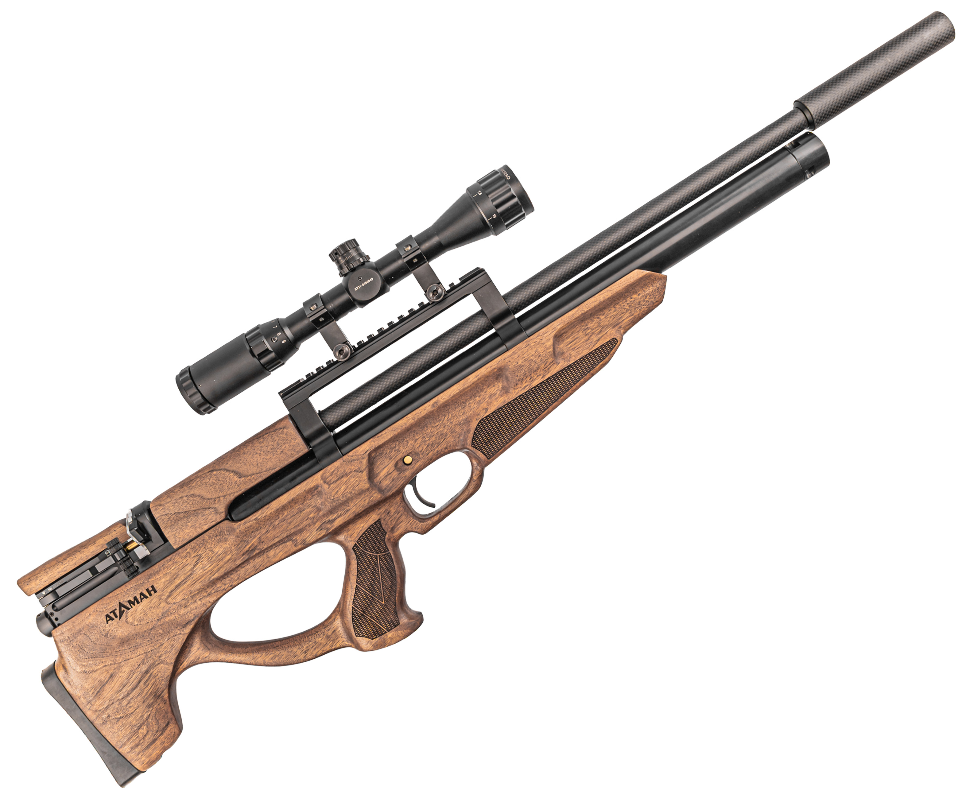 Пневматическая винтовка Ataman M20SD 648W Bull-Pup 6.35 мм (редуктор, под полнотел, орех)