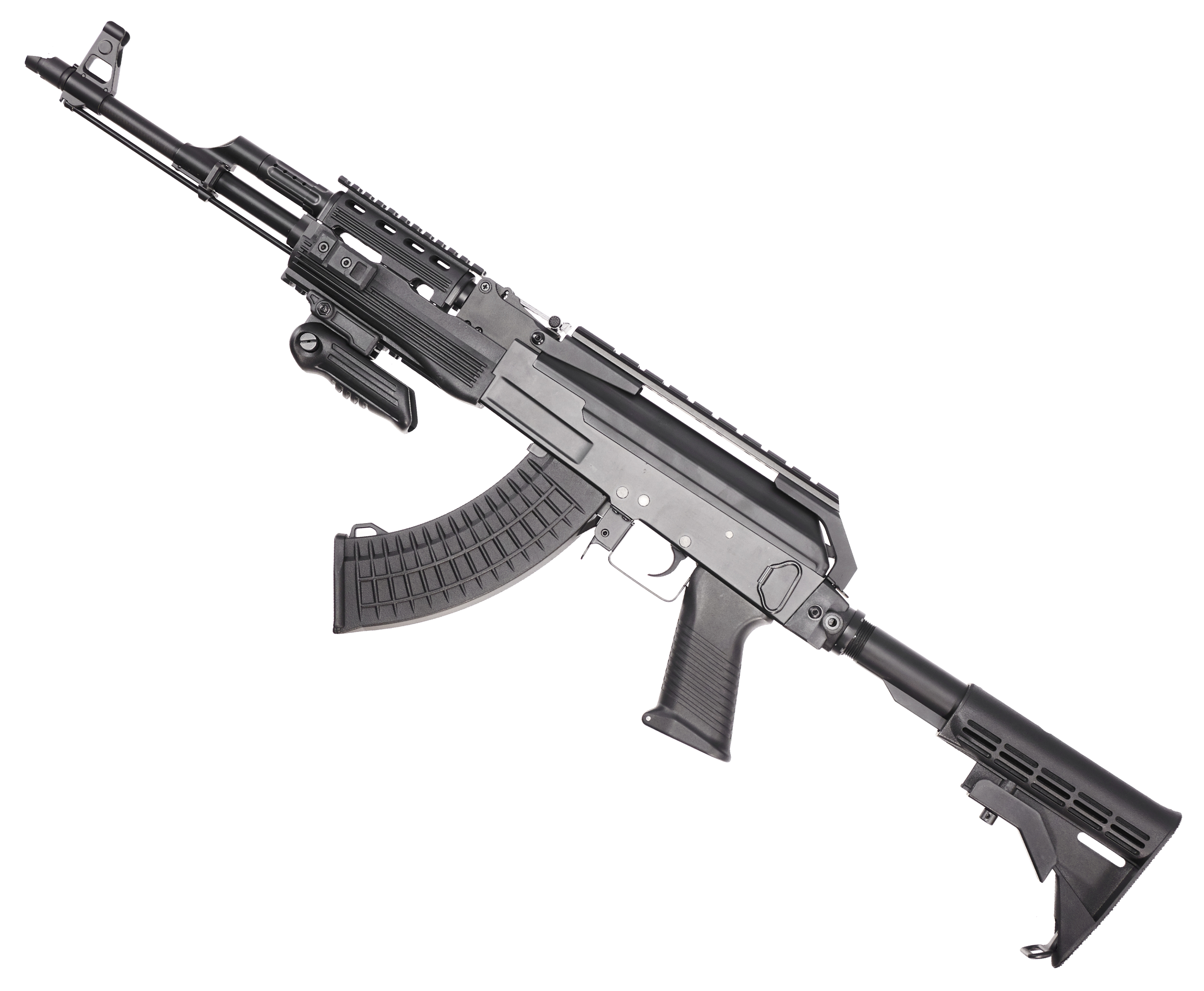 Страйкбольный автомат Cyma RK-47 CM039C (6 мм, телескопический приклад, Weaver)