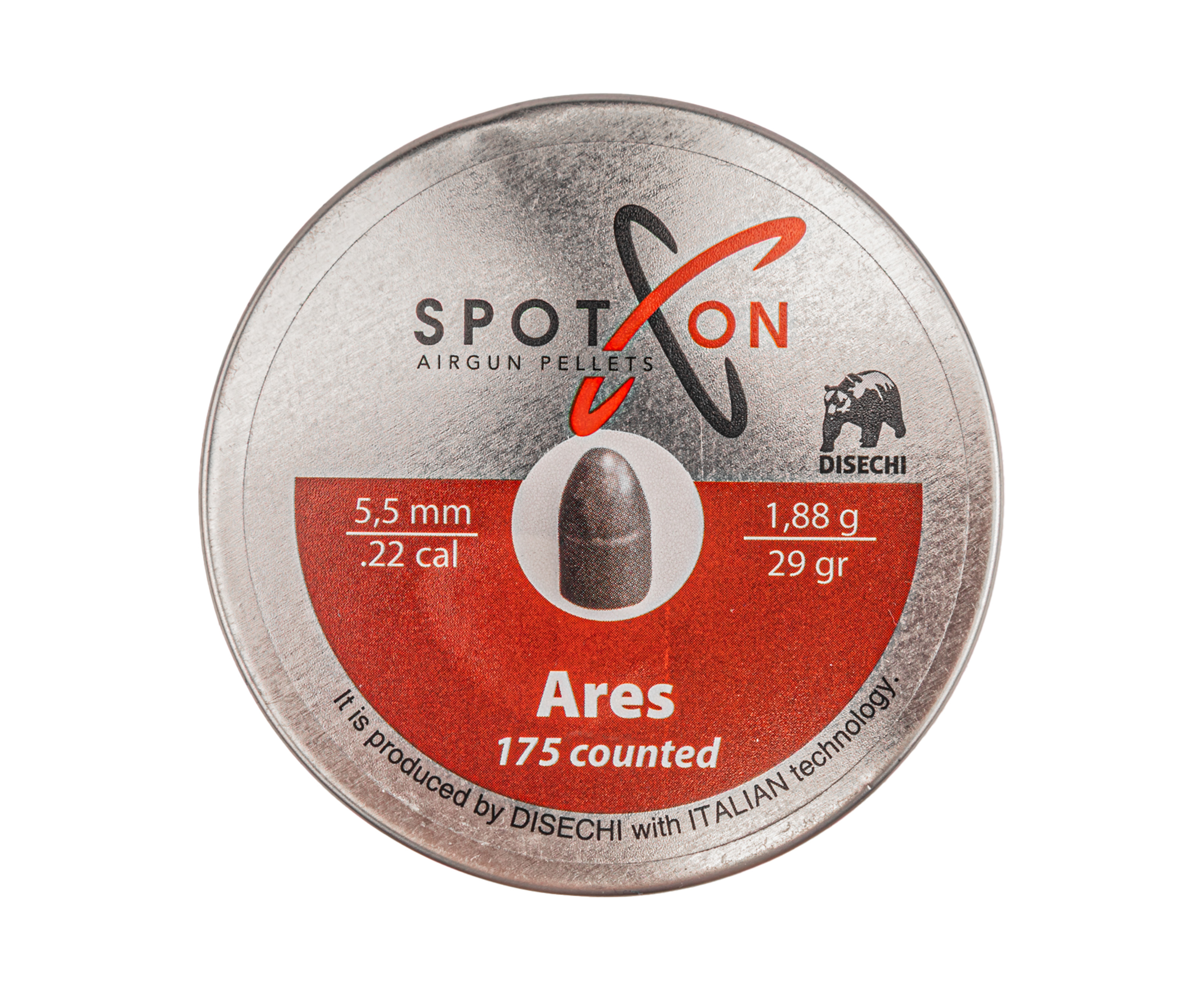 Пули пневматические Spoton Ares 5.5 мм (1.88 г, 175 шт)