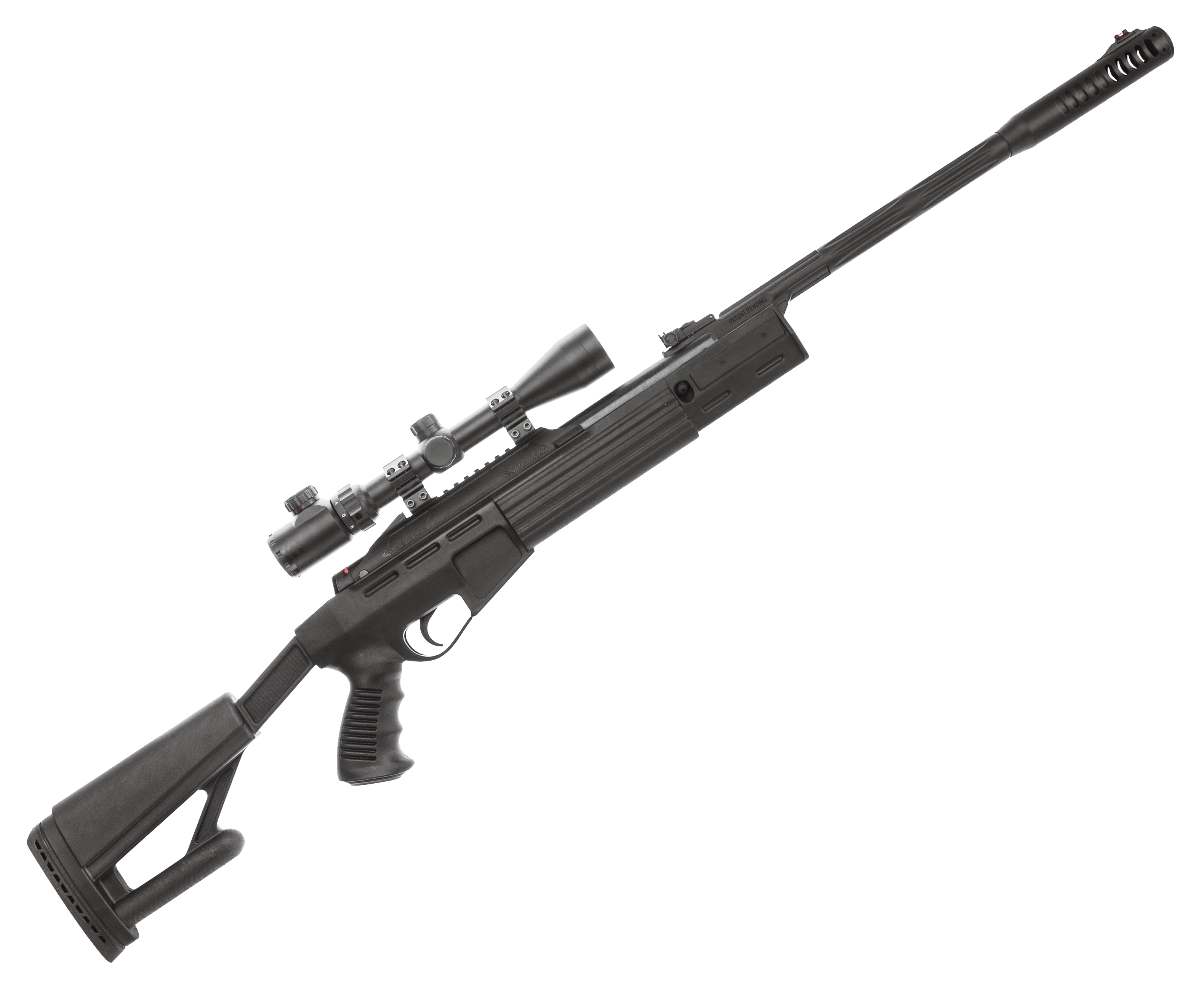 Пневматическая винтовка Hatsan Airtact Hunter Set №1 4.5 мм (прицел, кольца, газовая пружина, мишени, пули, подарочный набор, 3 Дж)