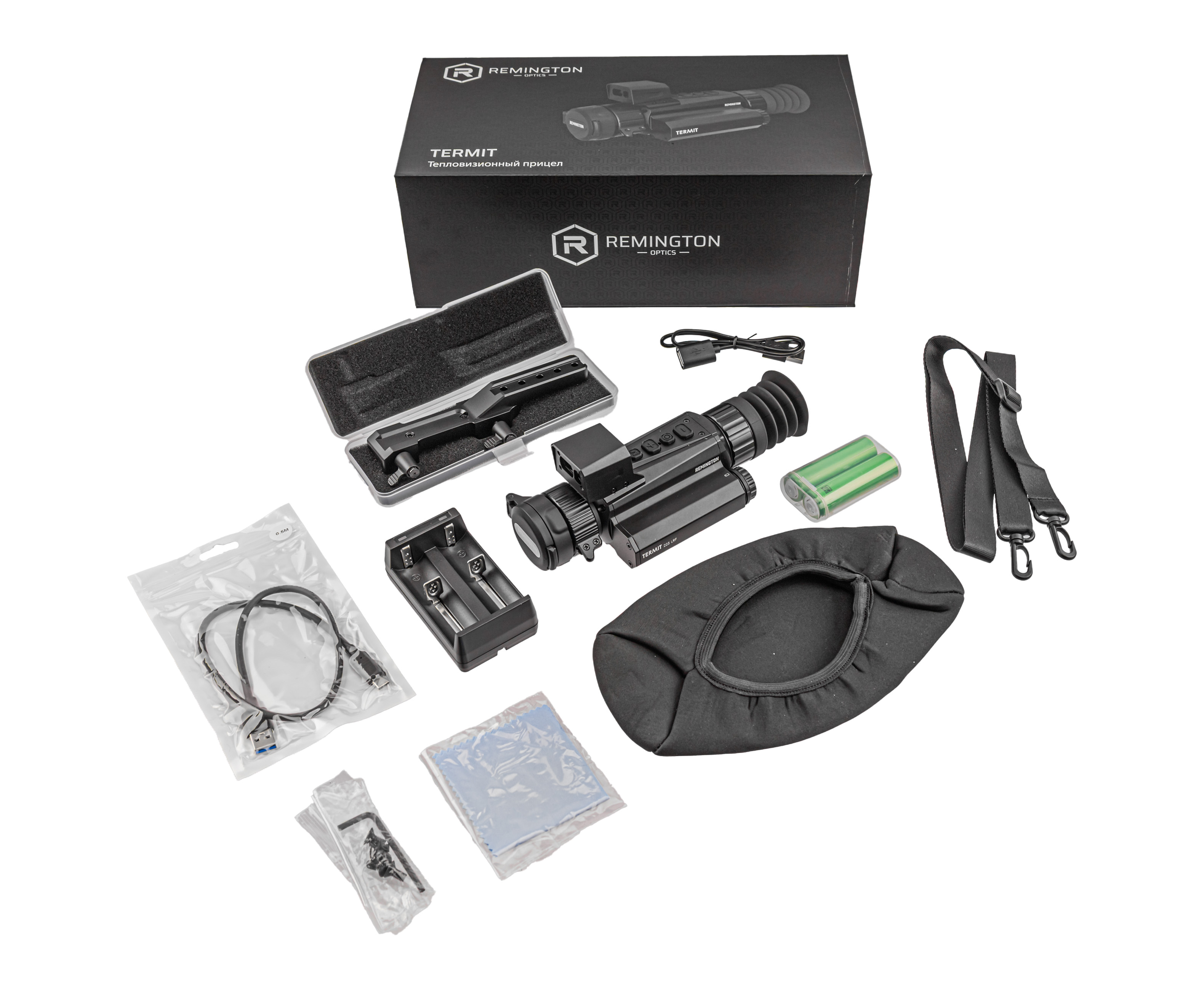 Тепловизионный прицел Remington Termit 225 LRF 3.9-31.3x25 (Wi-Fi, 18650, USB, дальномер, RT225LRF)