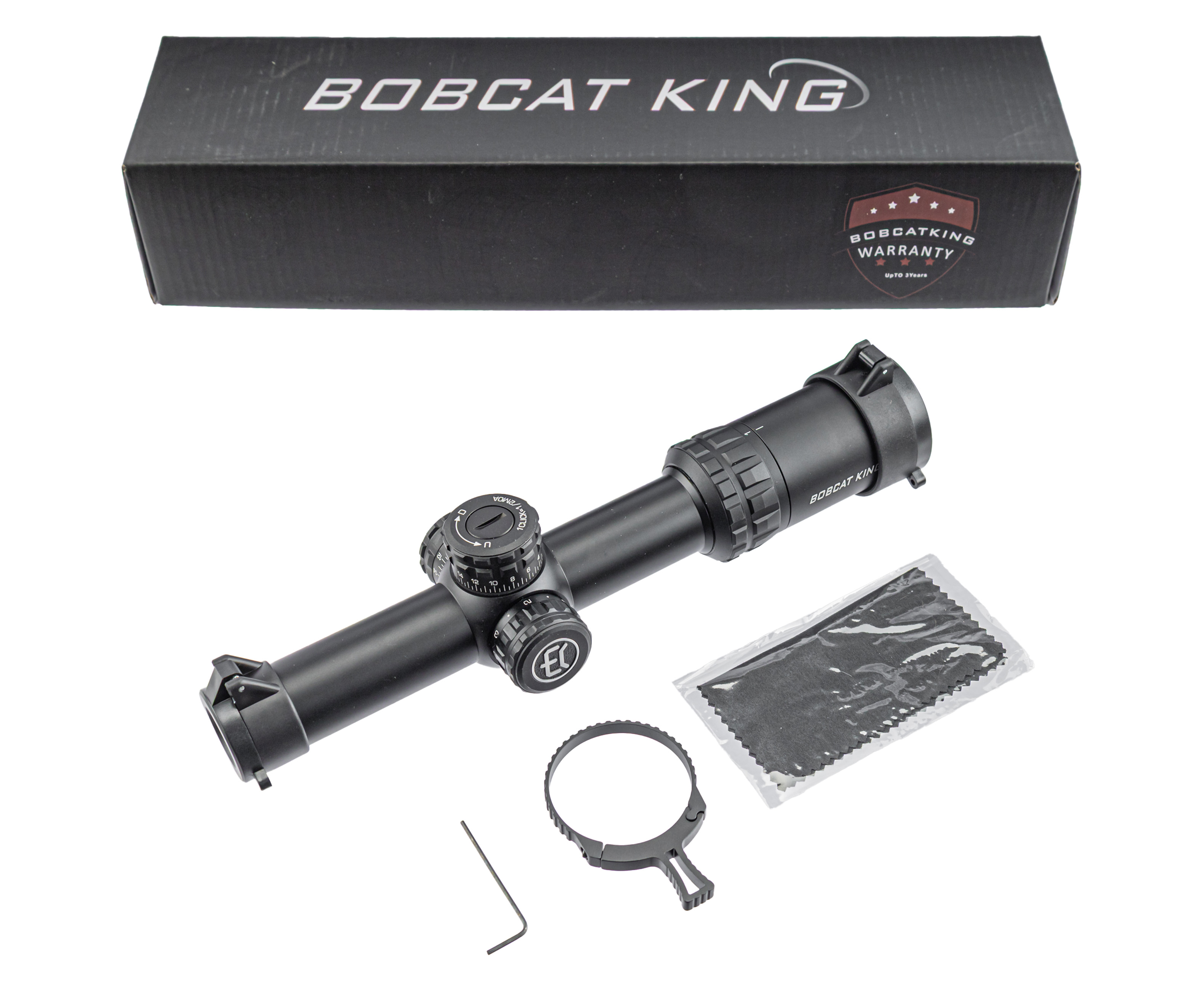 Оптический прицел Bobcat King HD 1-6x24 IR (30 мм, подсветка, Крест)