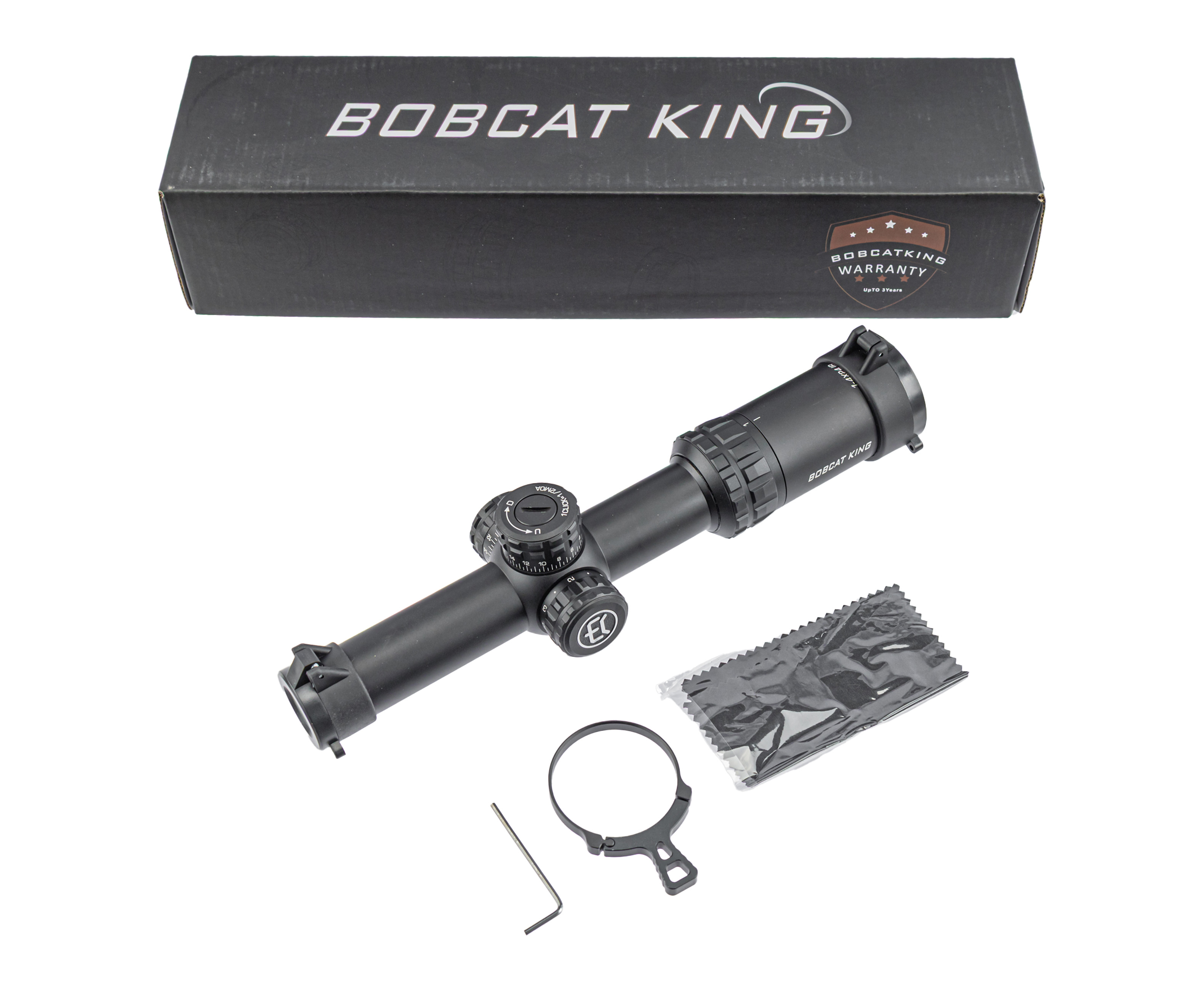 Оптический прицел Bobcat King HD 1-4x24 IR (30 мм, подсветка, LFD)