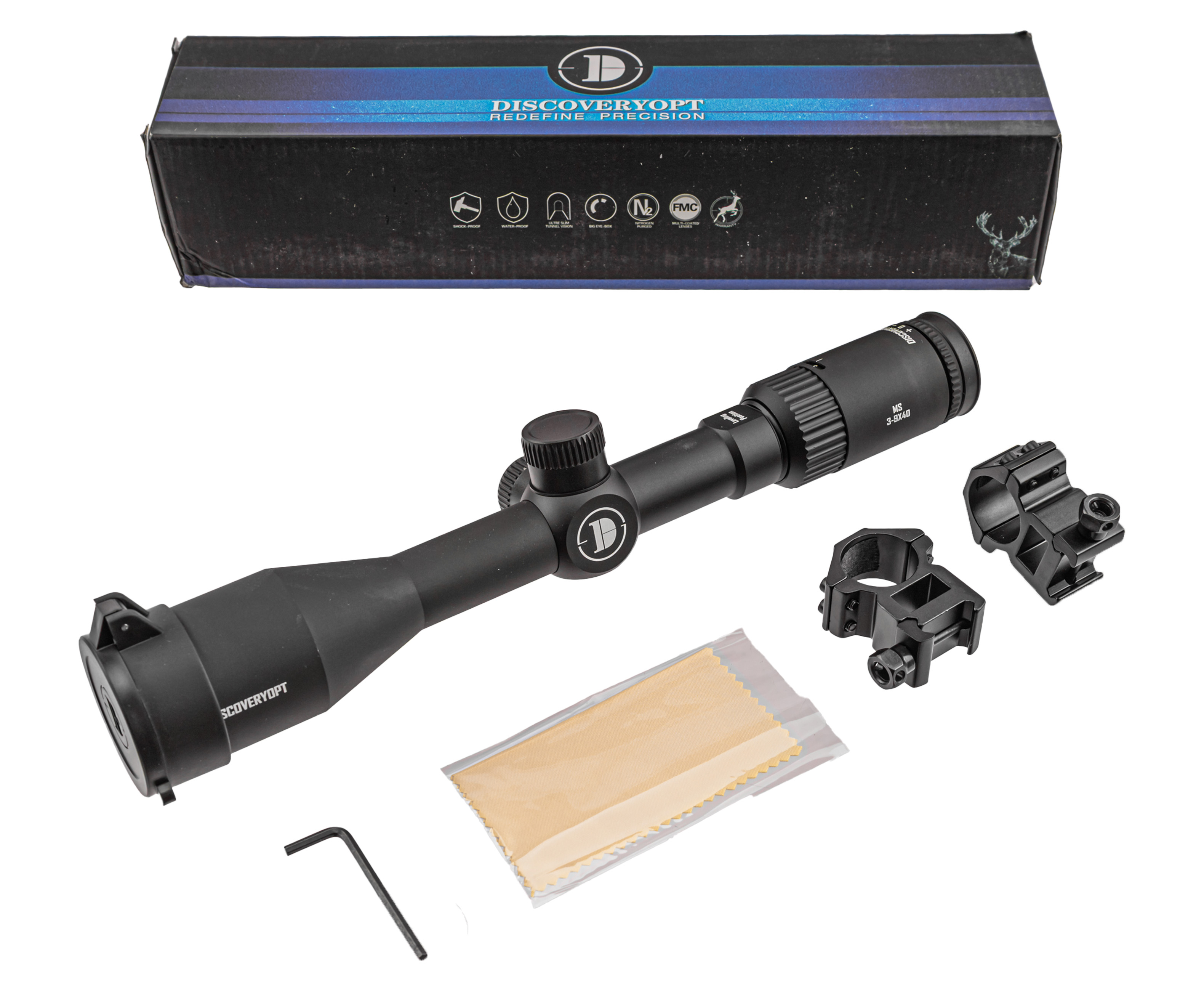 Оптический прицел Discovery MS 3-9x40 AC FW25 (25.4 мм, HMD, Weaver)