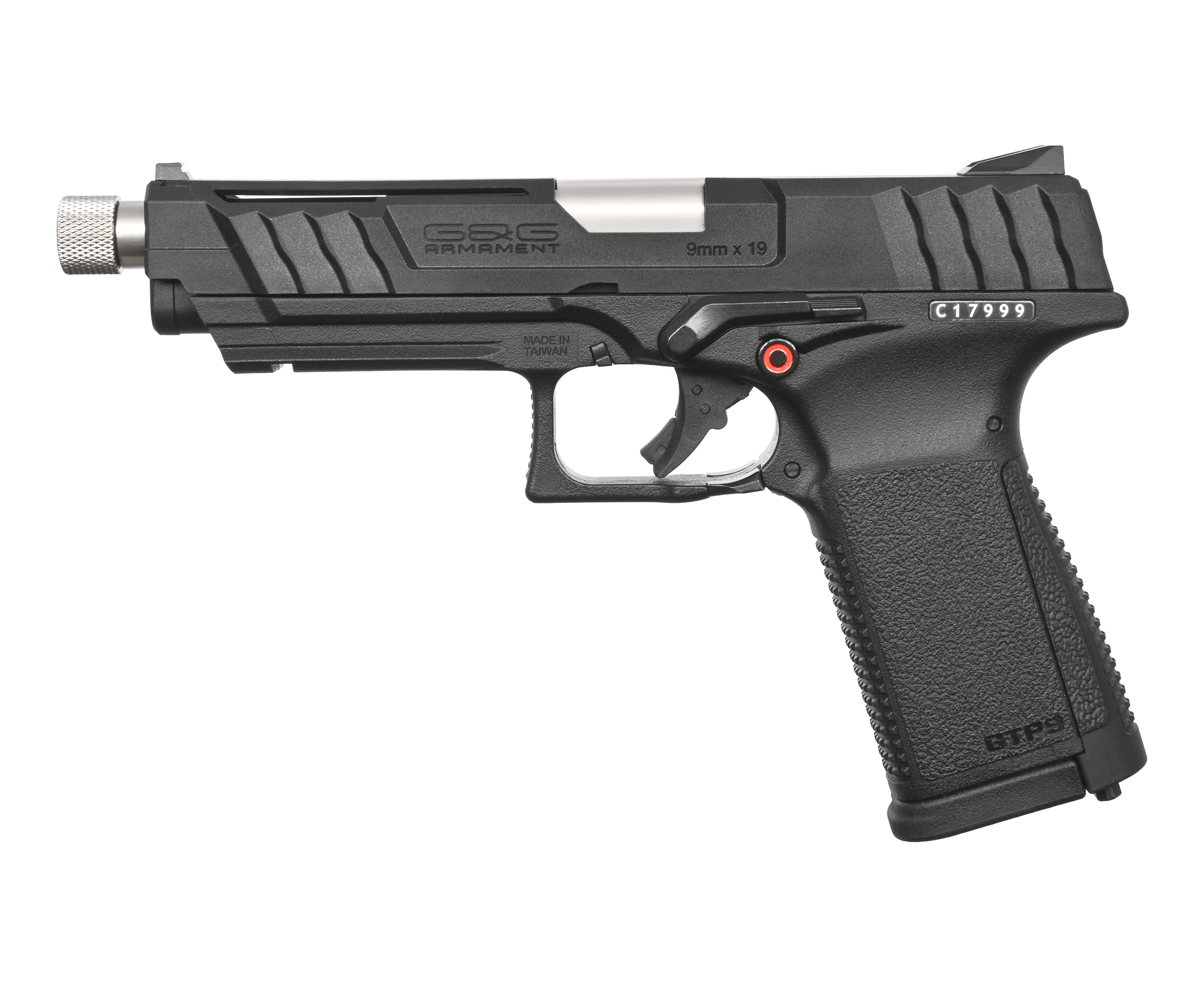 Страйкбольный пистолет G&G GTP 9 (GBB, Green Gas, black, 6 мм)