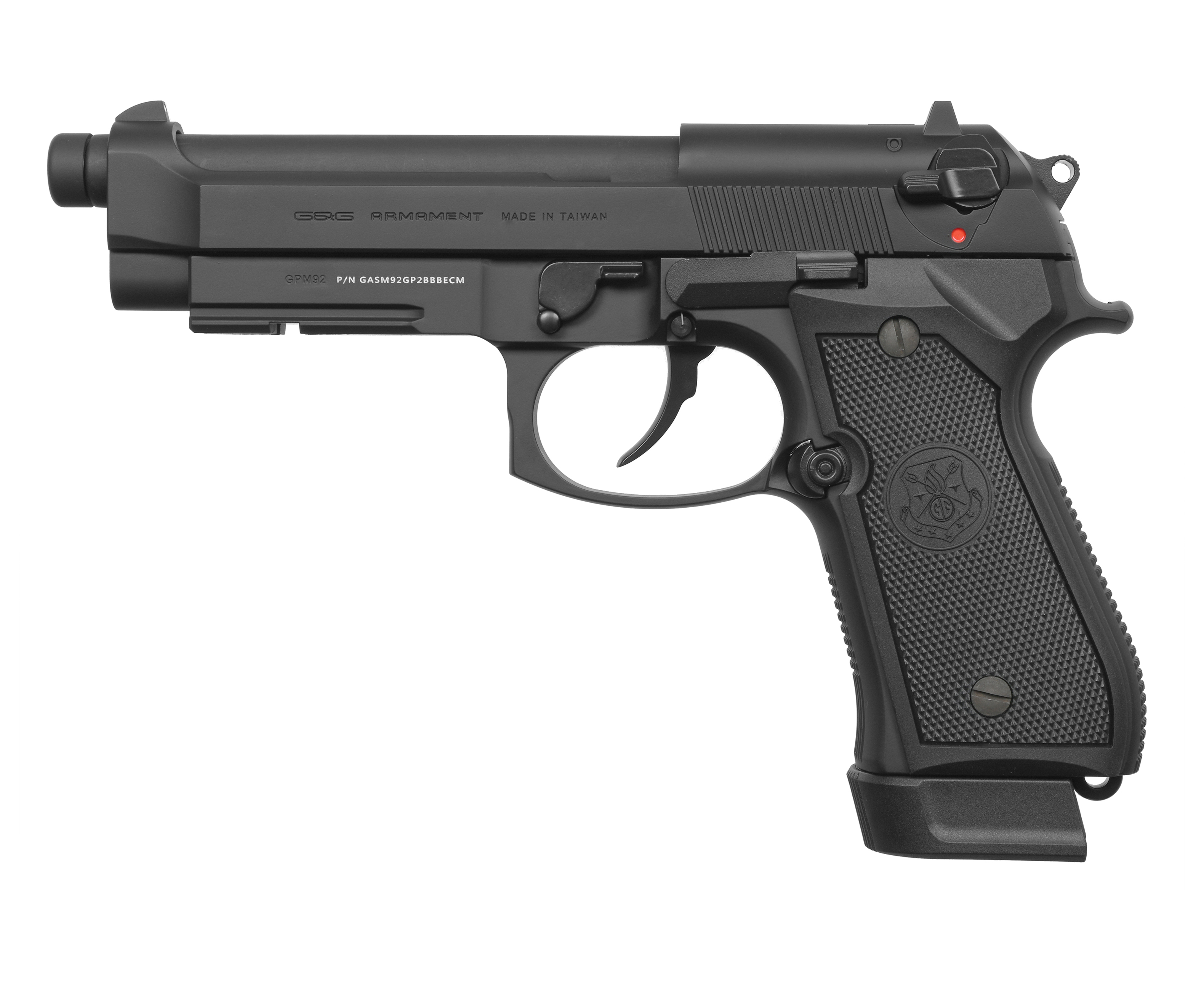 Страйкбольный пистолет G&G GPM92 GP2 (CO2, 6 мм, GBB, black)