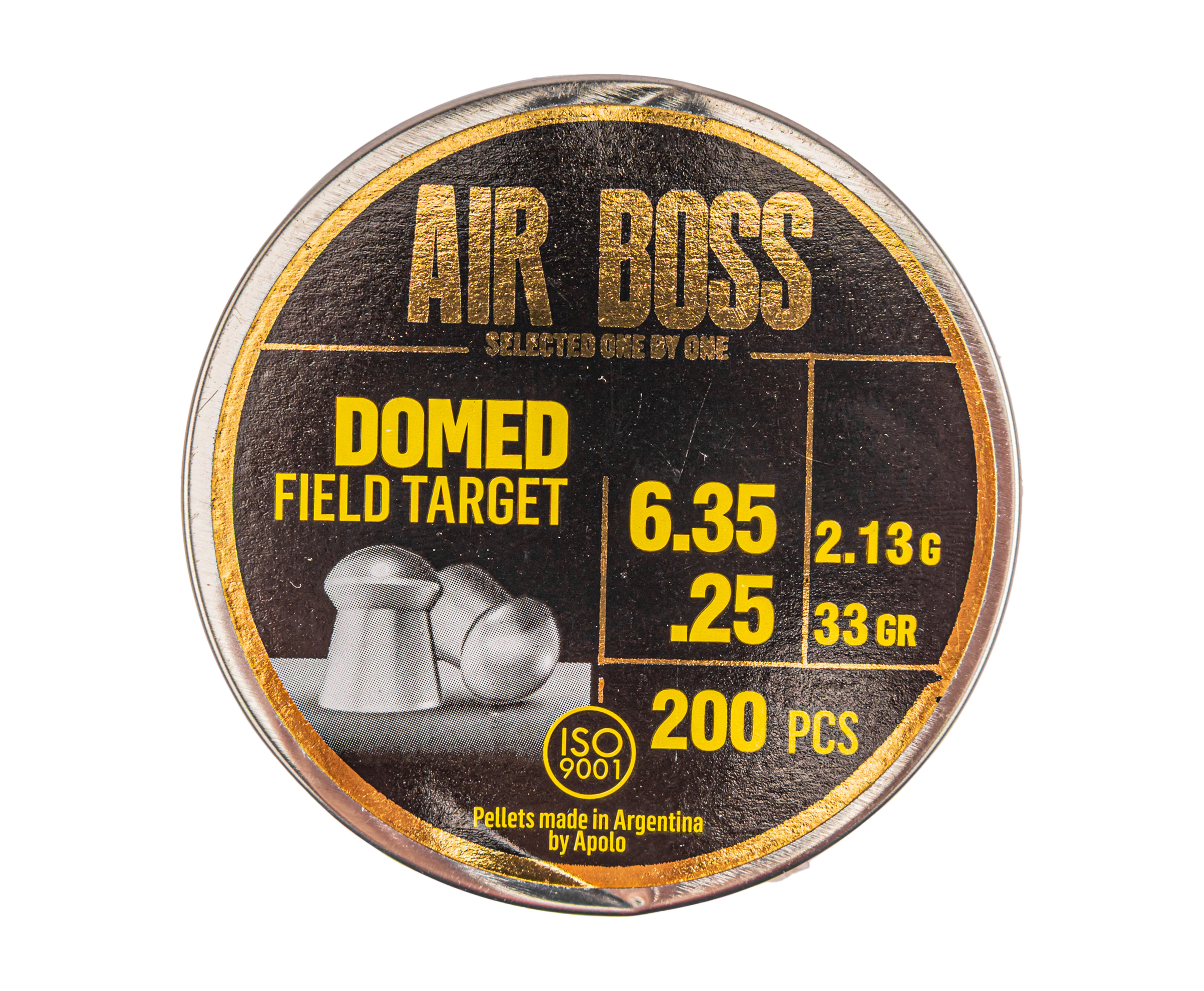 Пули пневматические Apolo Air Boss Domed Field Target 6.35 мм (200 шт, 2.13 г)
