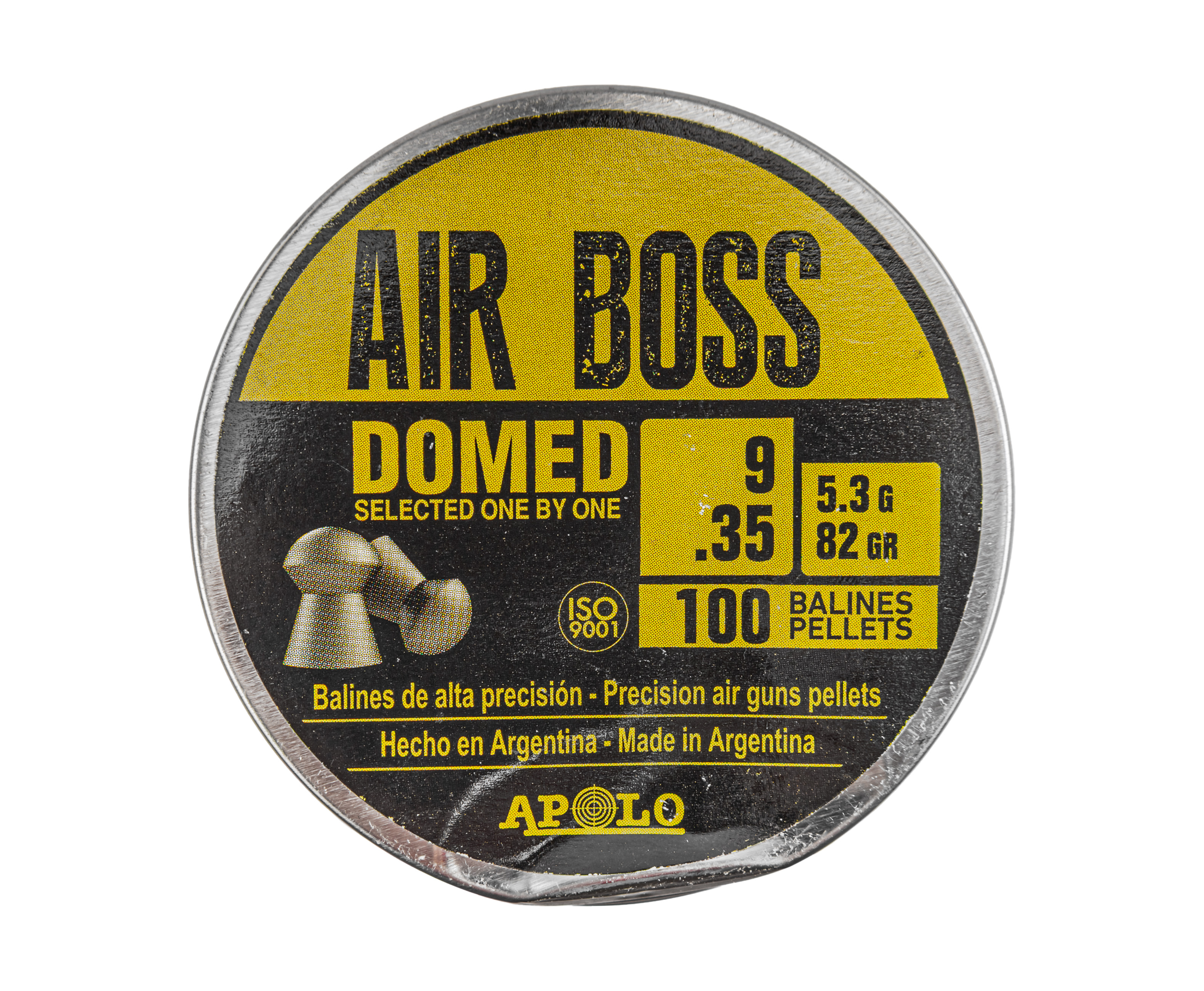 Пули пневматические Apolo Air Boss Domed 9 мм (100 шт, 5.3 г)