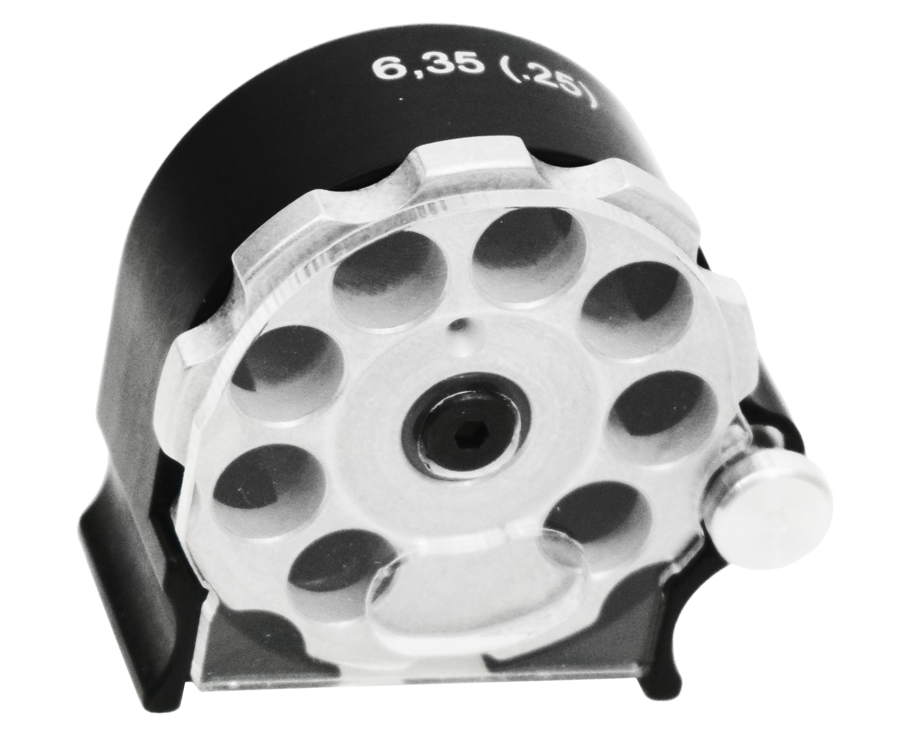 Барабанный магазин Jaeger 6.35 мм (8 мест, с отложкой)