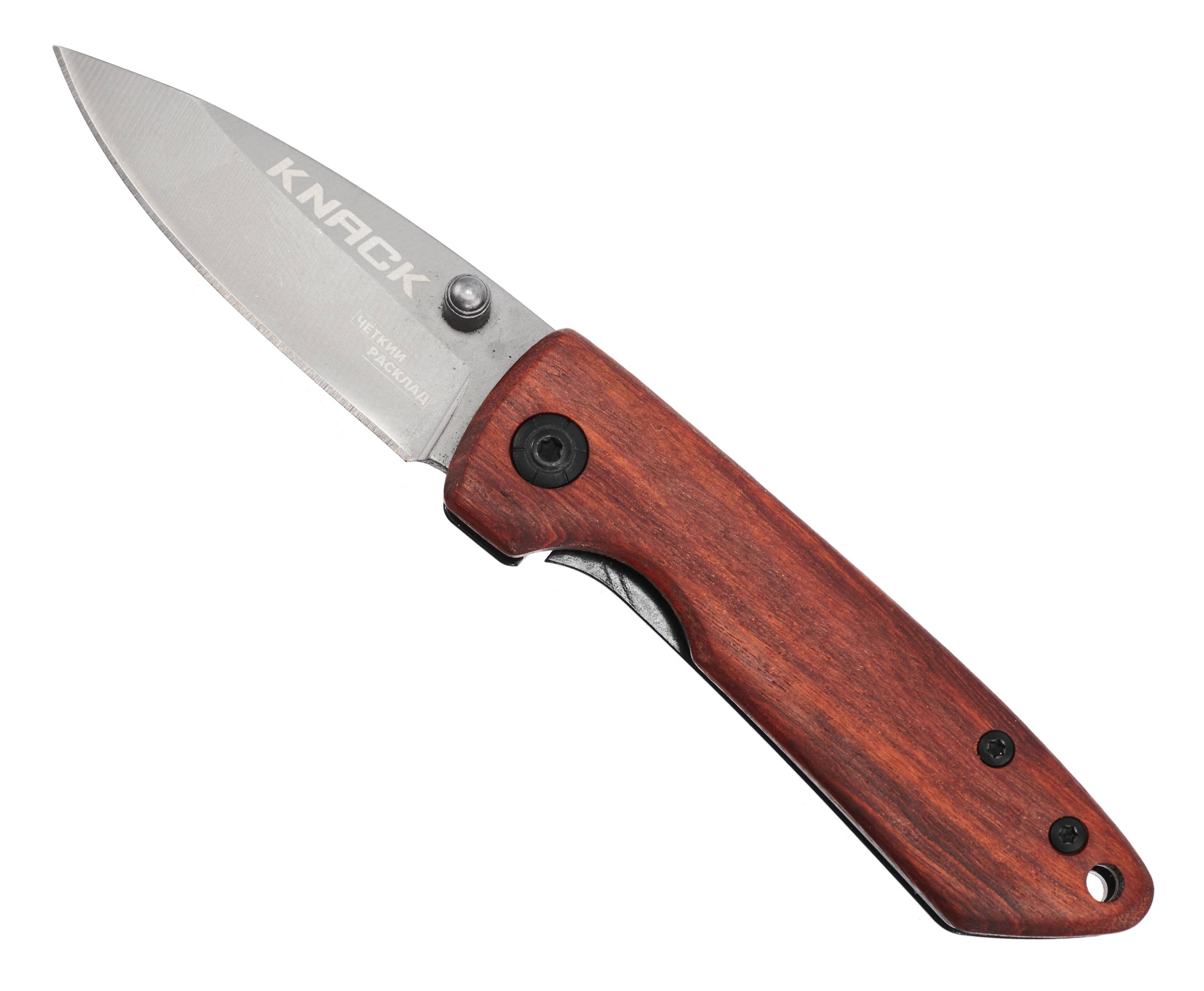 Нож складной Ножемир Четкий Расклад Knack C-217 (сталь 440, дерево, темляк)