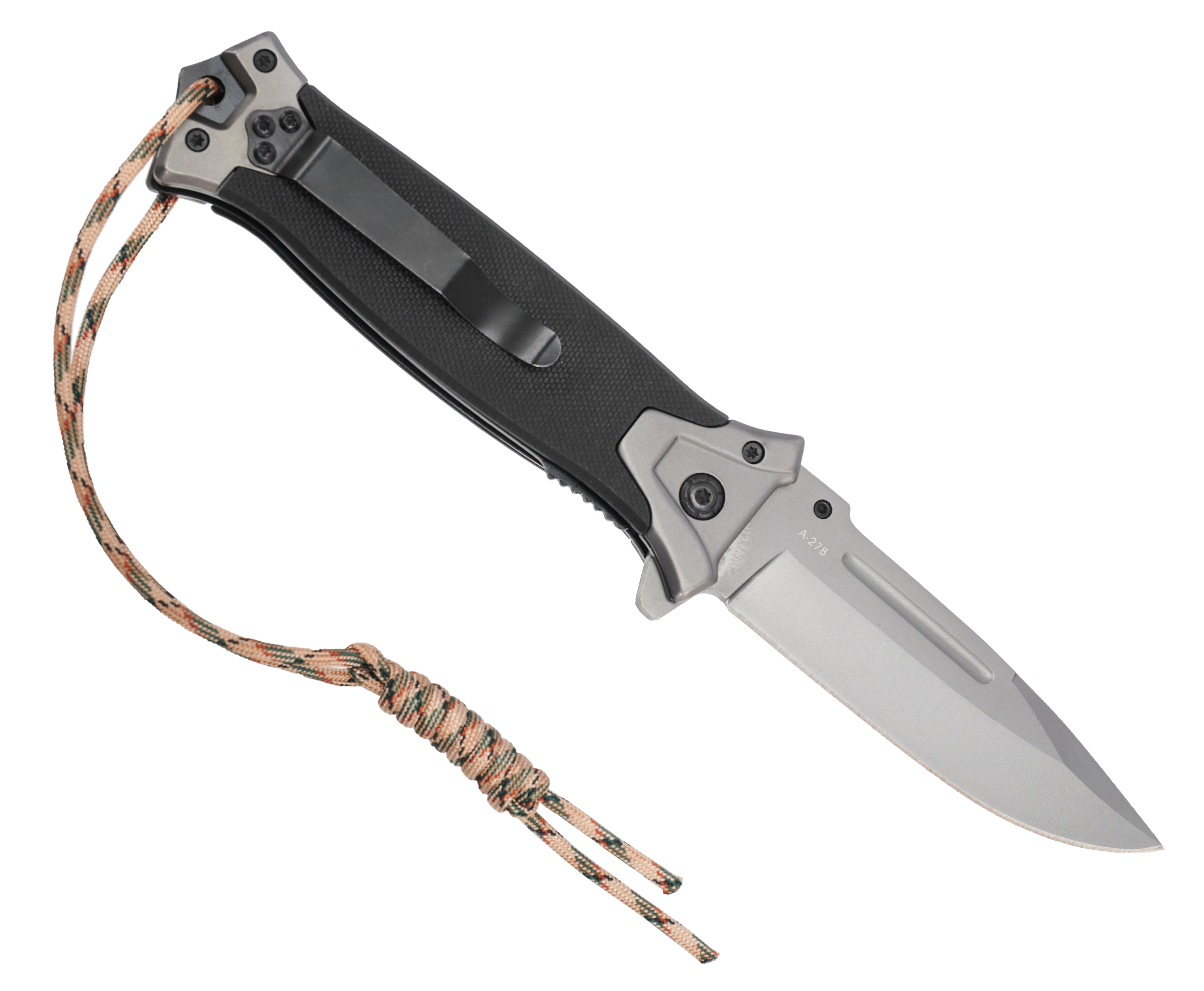 Нож складной Ножемир Четкий Расклад A-278 (сталь 440, G-10, темляк)