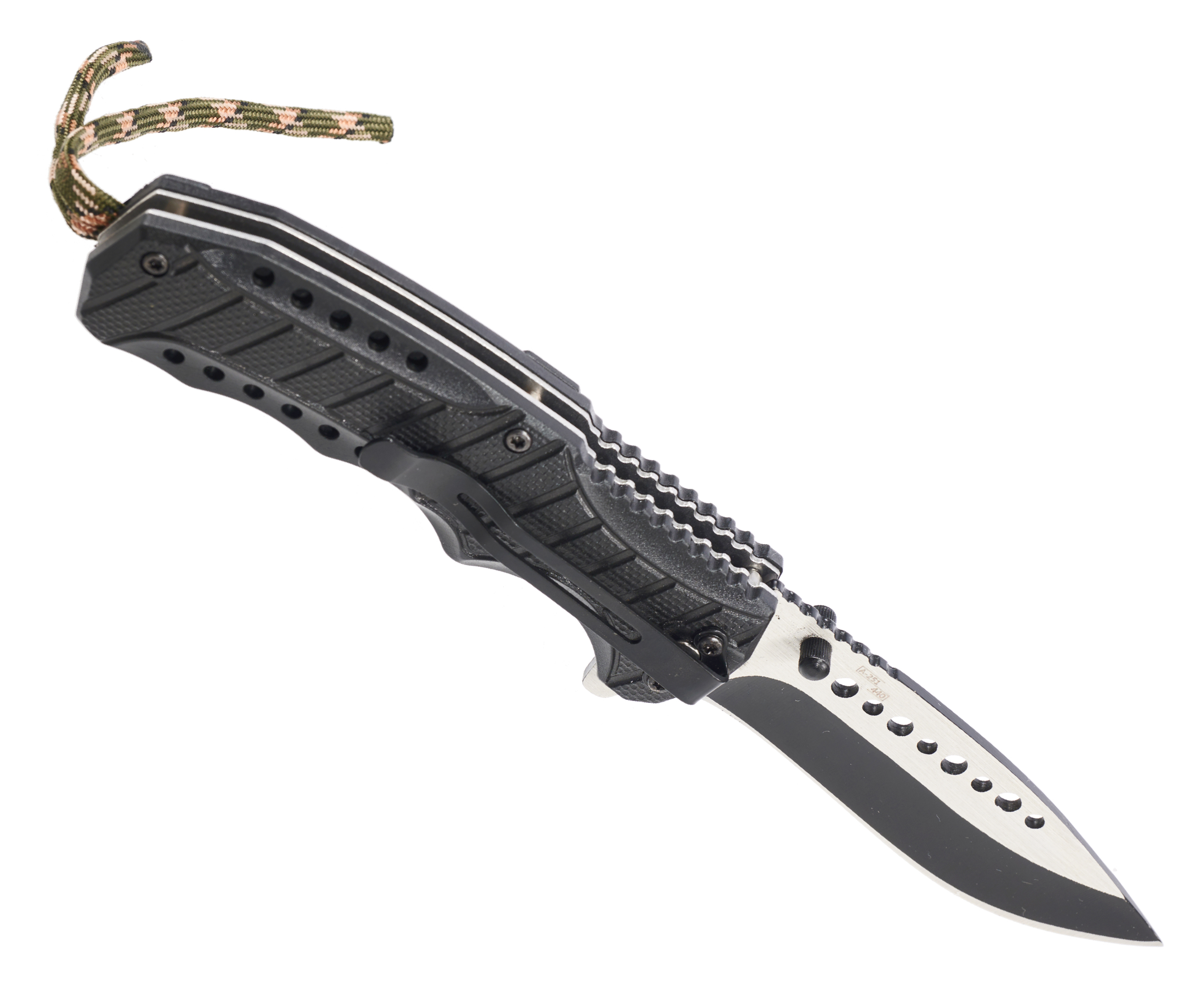 Нож складной Ножемир Четкий Расклад A-251 (сталь 440, паракорд)