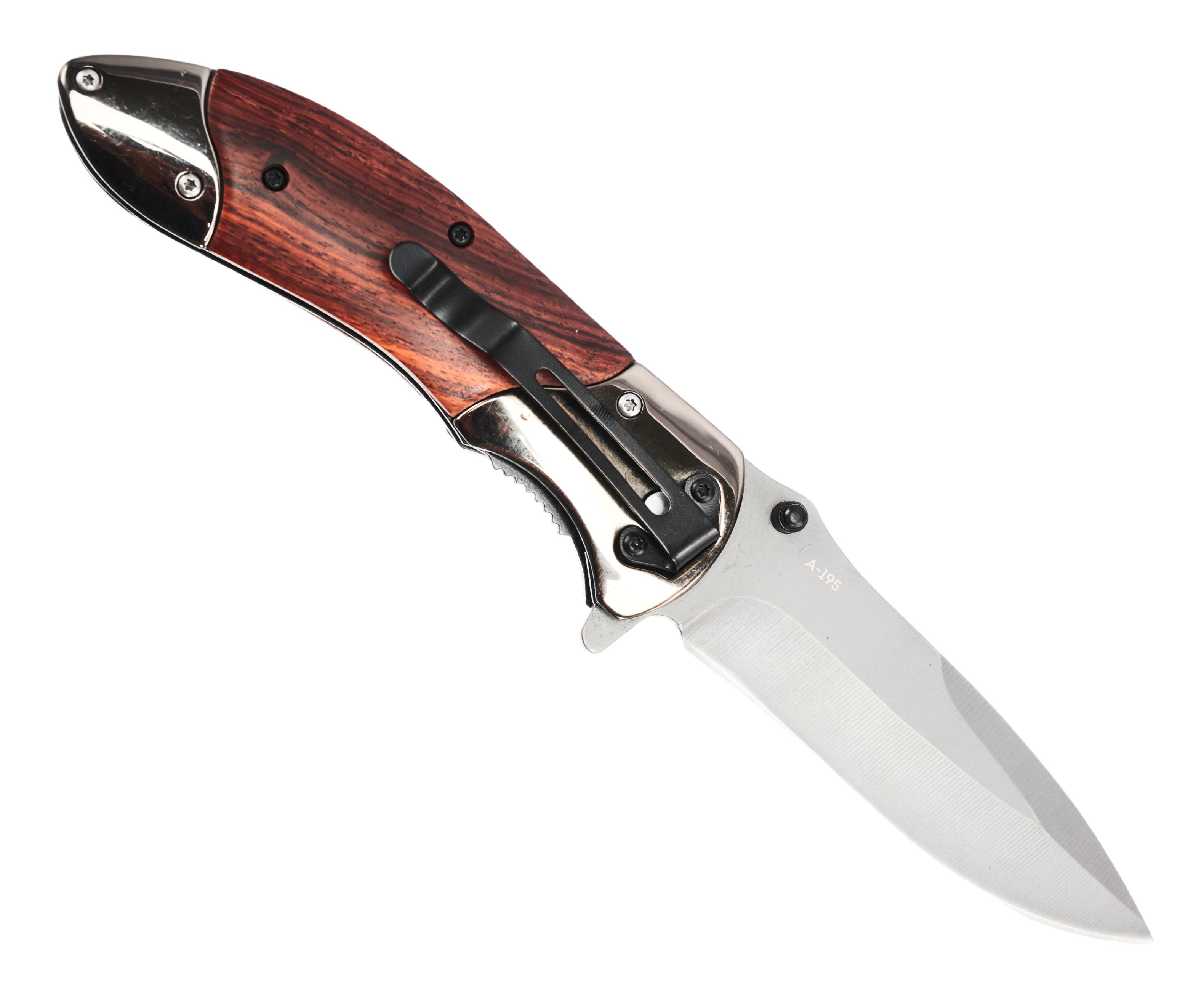 Нож складной Ножемир Четкий Расклад A-195 (сталь 440, дерево)