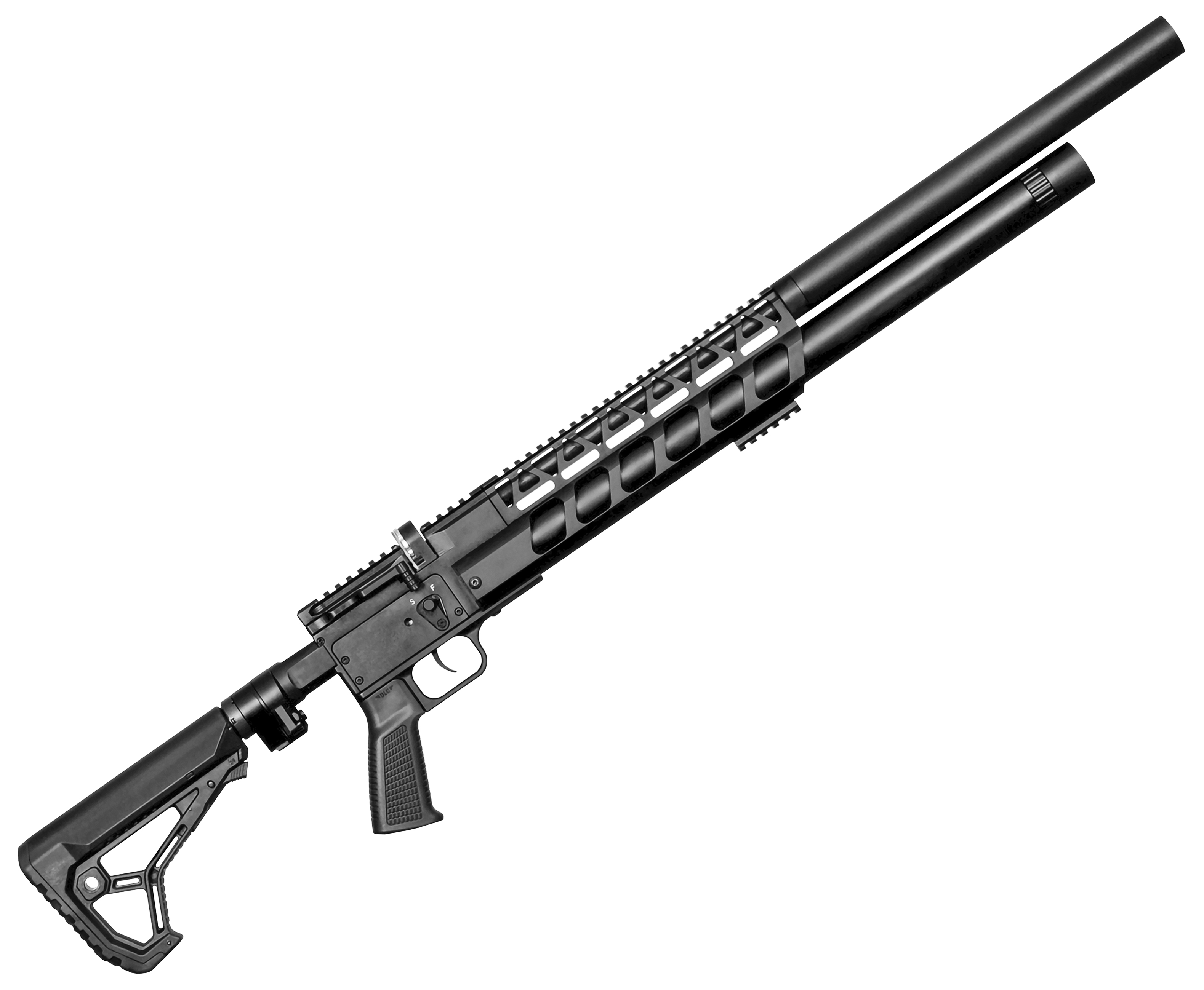 Пневматическая винтовка Storm Goliath Magnum Tactic 5.5 мм (550 мм, складной, полнотел, PCP)