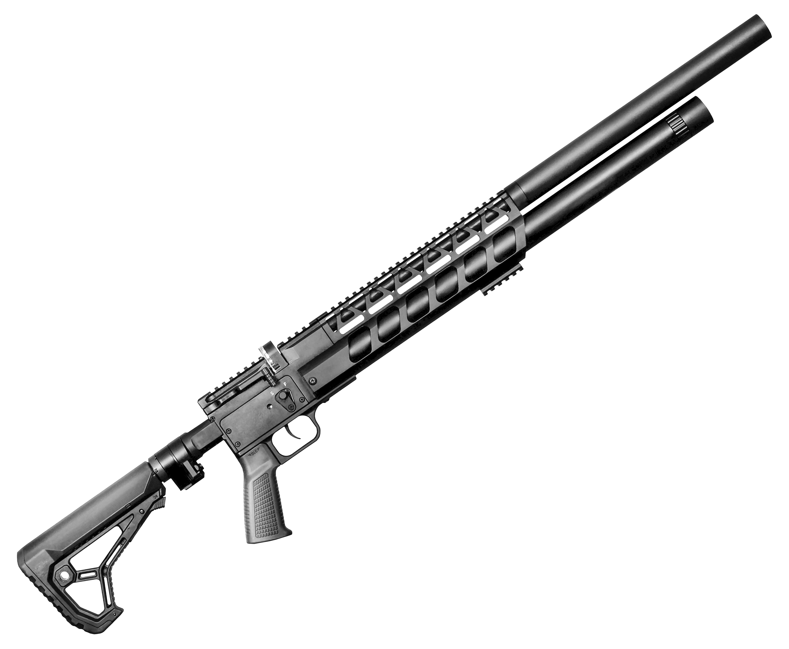 Пневматическая винтовка Storm Goliath Magnum Tactic 6.35 мм (550 мм, складной, полнотел, PCP)