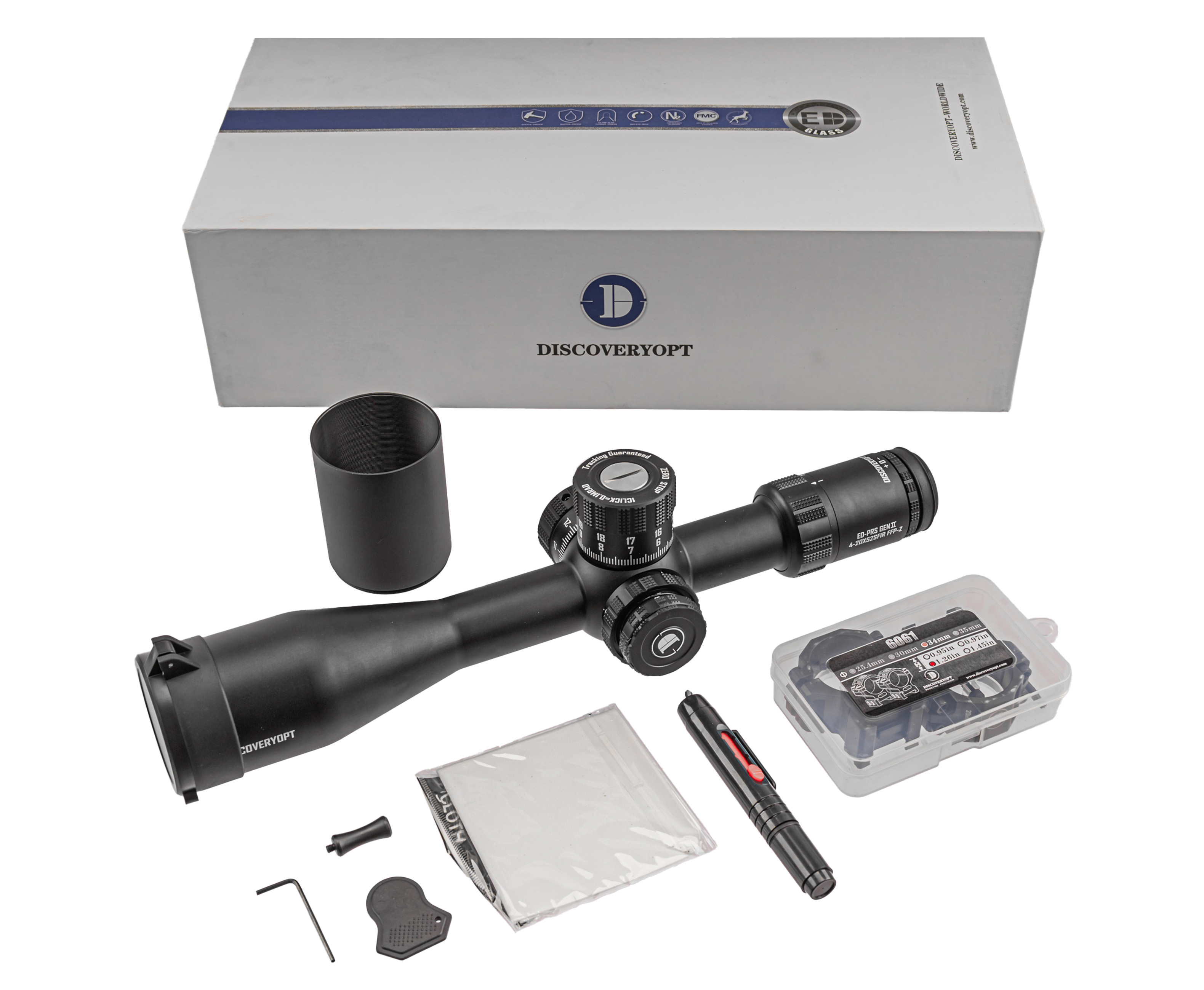 Оптический прицел Discovery ED-PRS Gen.2 4-20x52 SFIR (34 мм, Weaver, подсветка)
