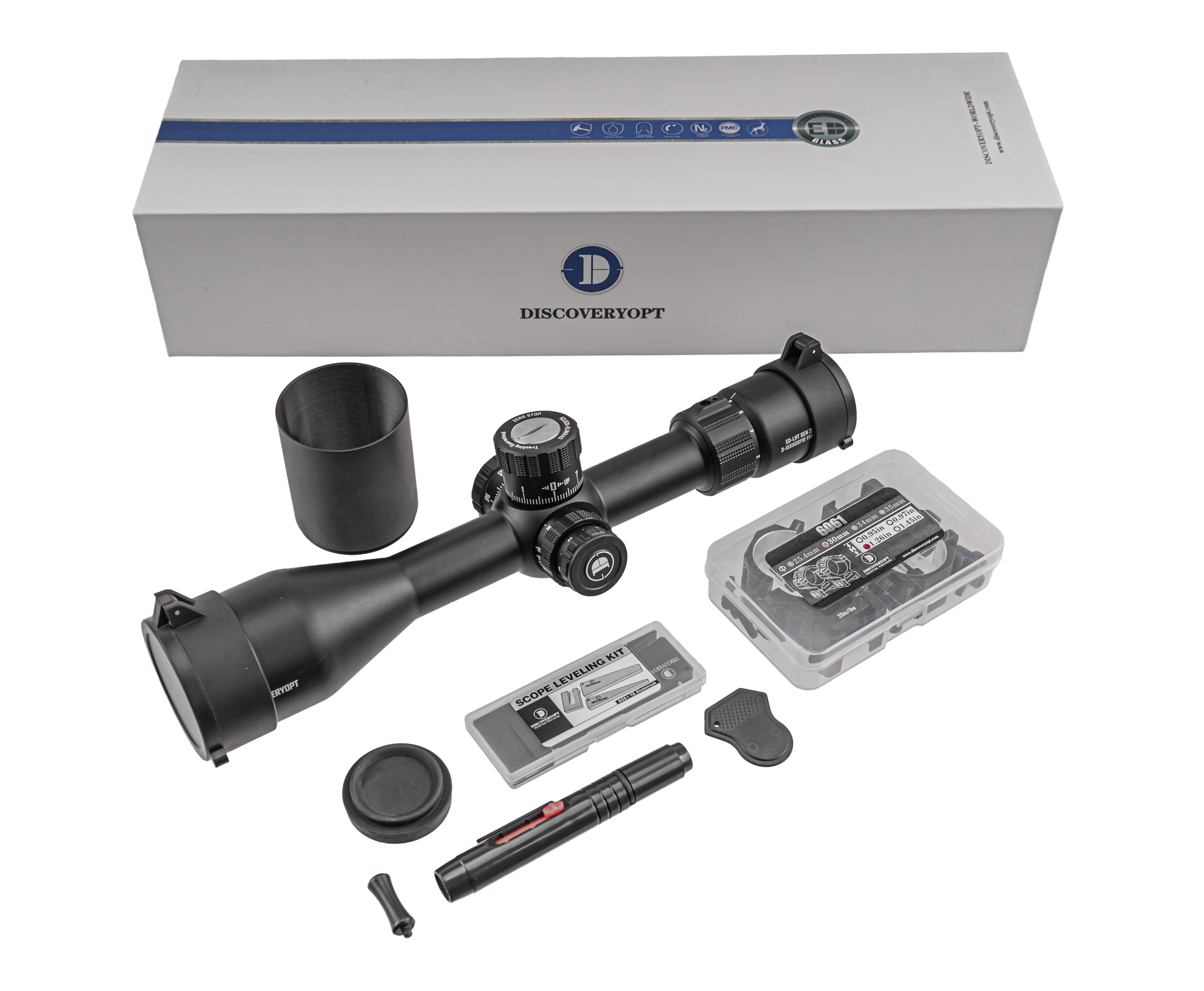 Оптический прицел Discovery ED-LHT Gen.2 3-15x50 SFIR (30 мм, Weaver, MIL, подсветка)