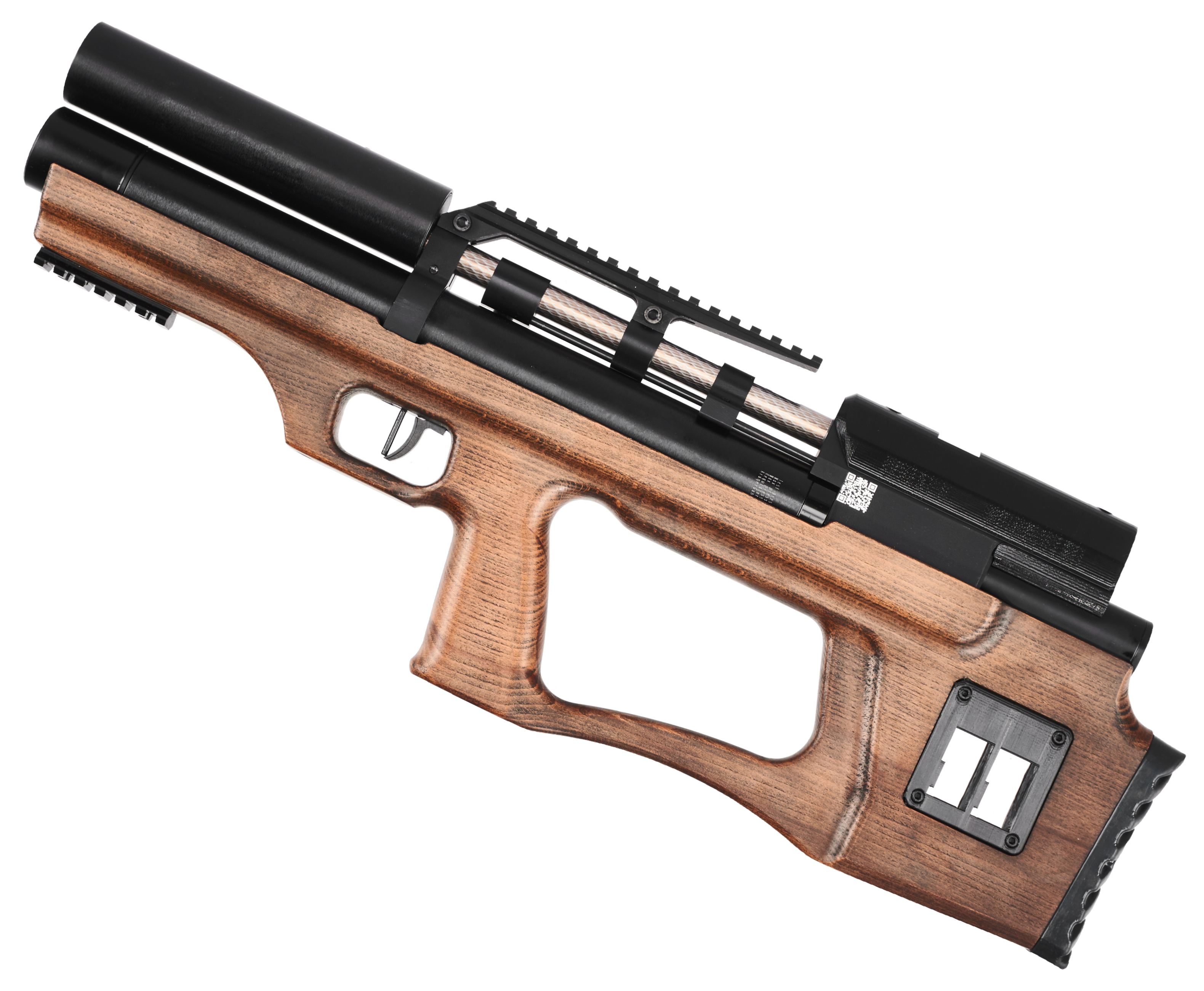 Пневматическая винтовка KrugerGun Снайпер BullPup 6.35 мм (300 мм, прямоток, передний взвод, дерево)