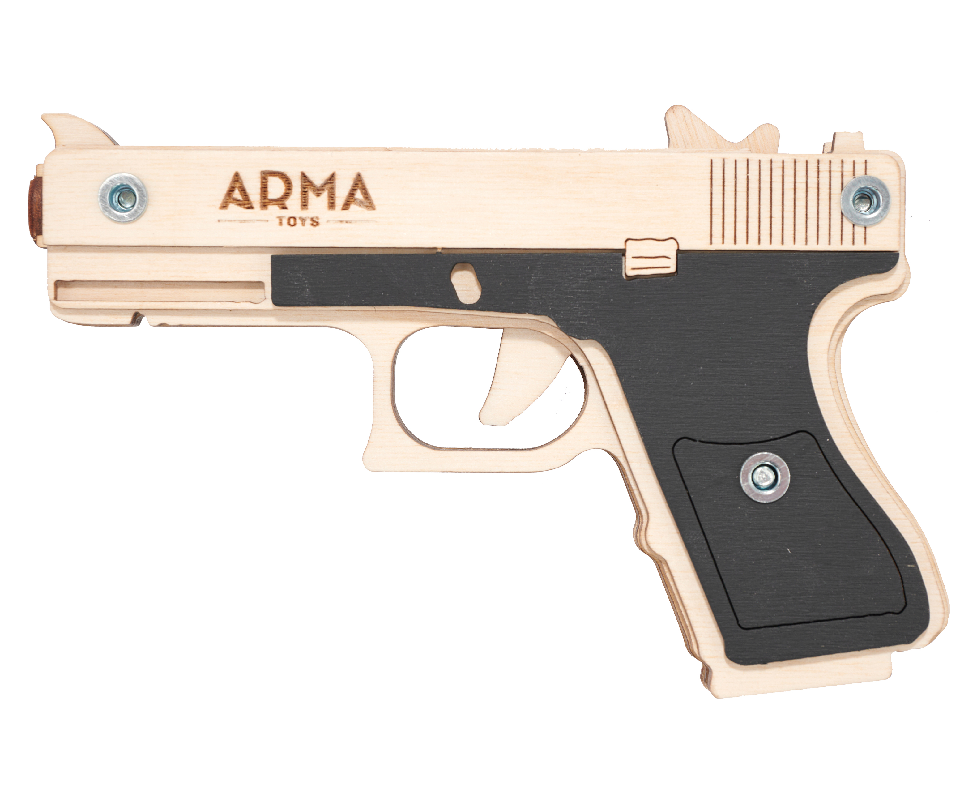 Резинкострел Arma Toys пистолет Glock Light (макет, Глок 26, AT027, окрашенный)