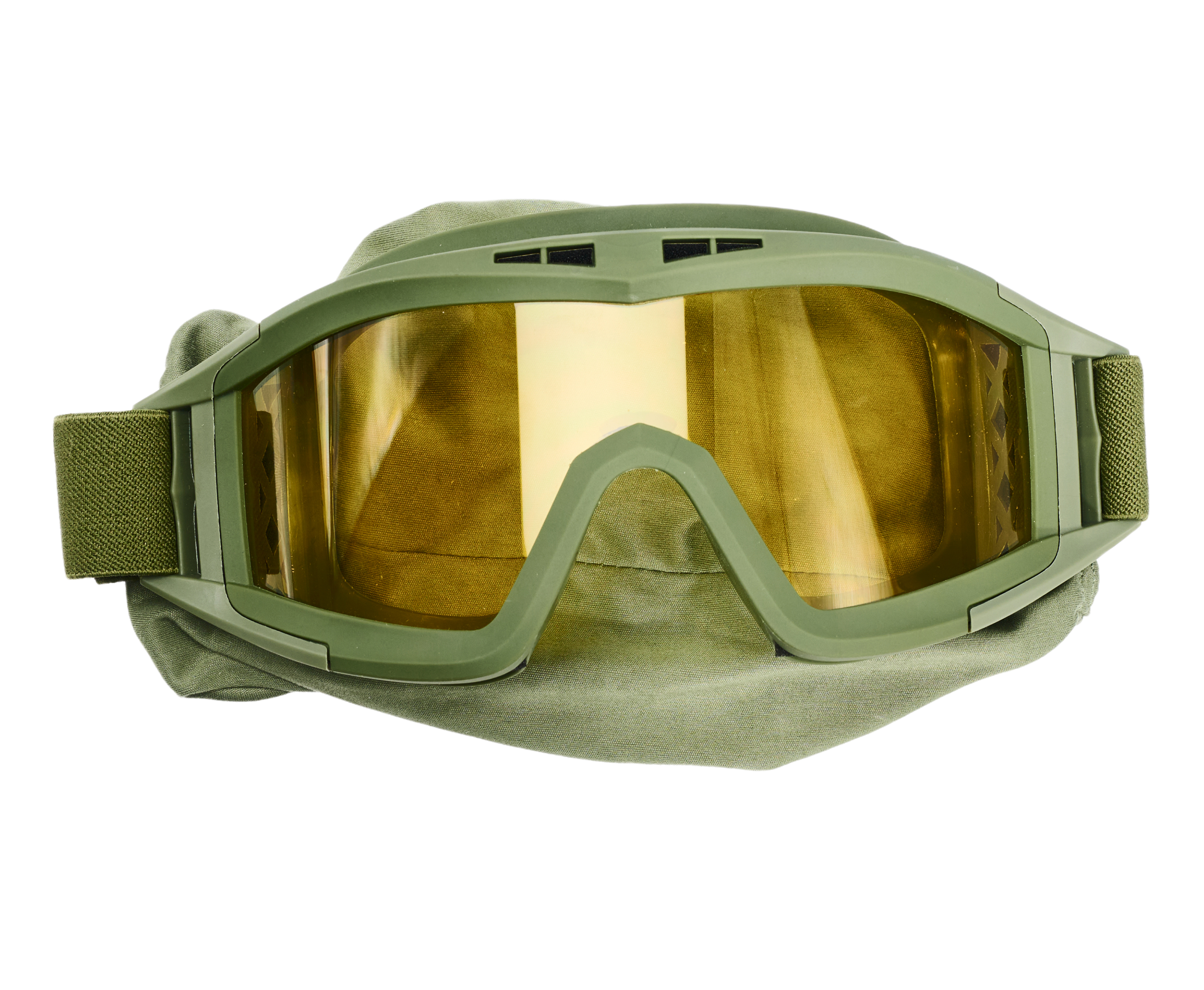 Очки тактические Anbison AS-GG0018OD-YW (олива, желтая линза, поликарбонат)