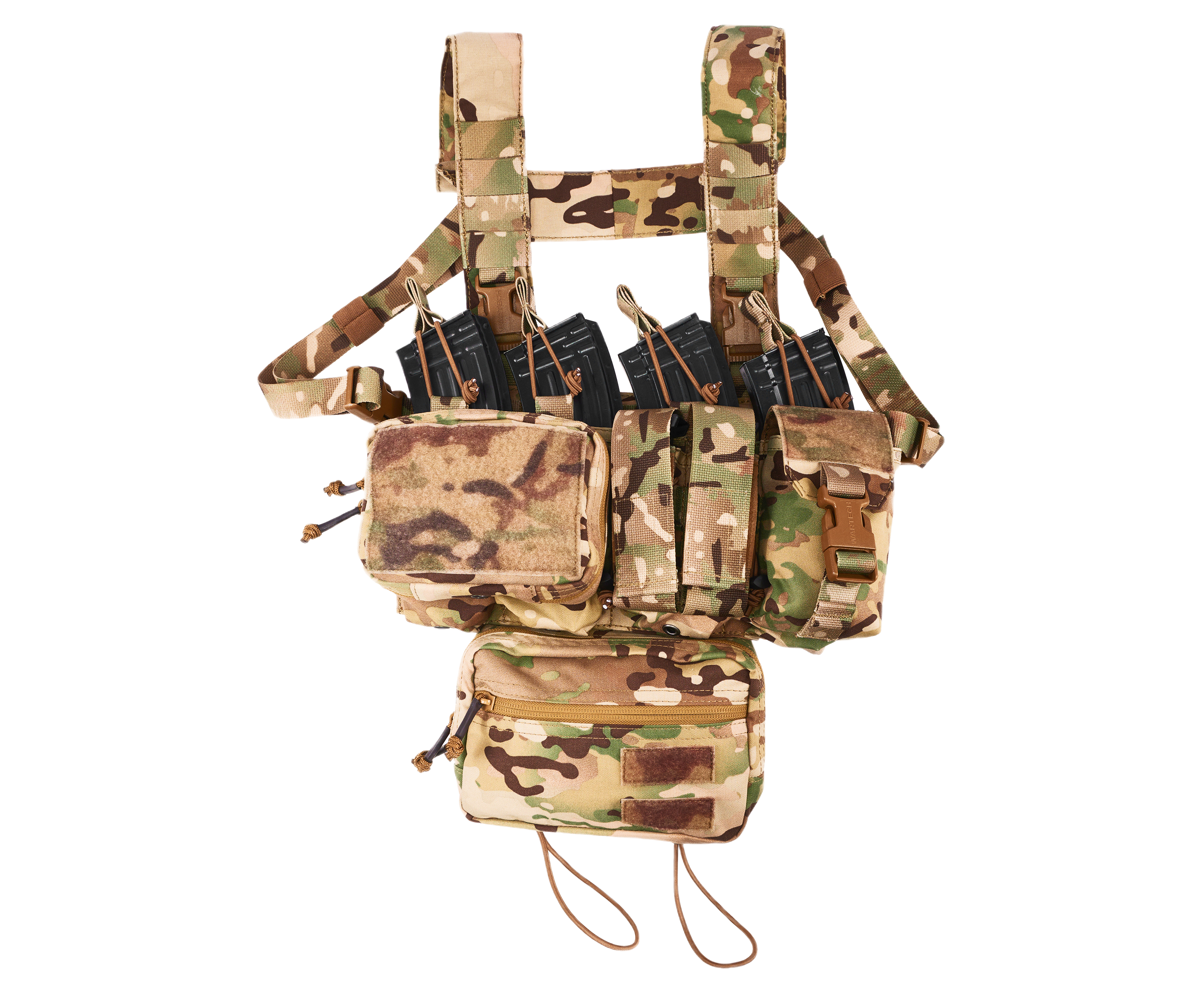 Тактический нагрудник Wartech Кочевник (TV-101-MCN, мультикам, Molle)