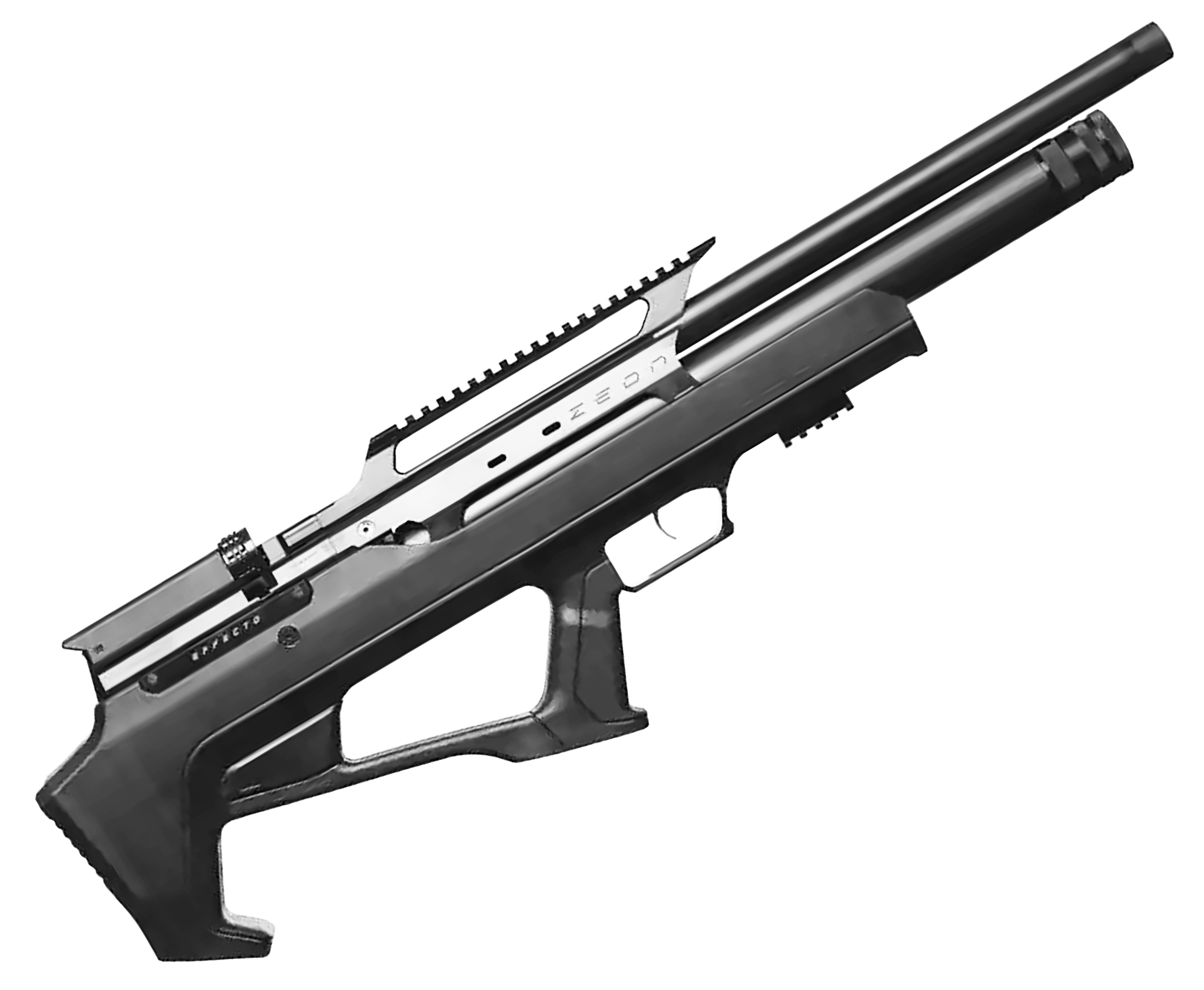 Пневматическая винтовка Huglu Effecto Zeon Black 5.5 мм (Lothar Walther, черный)