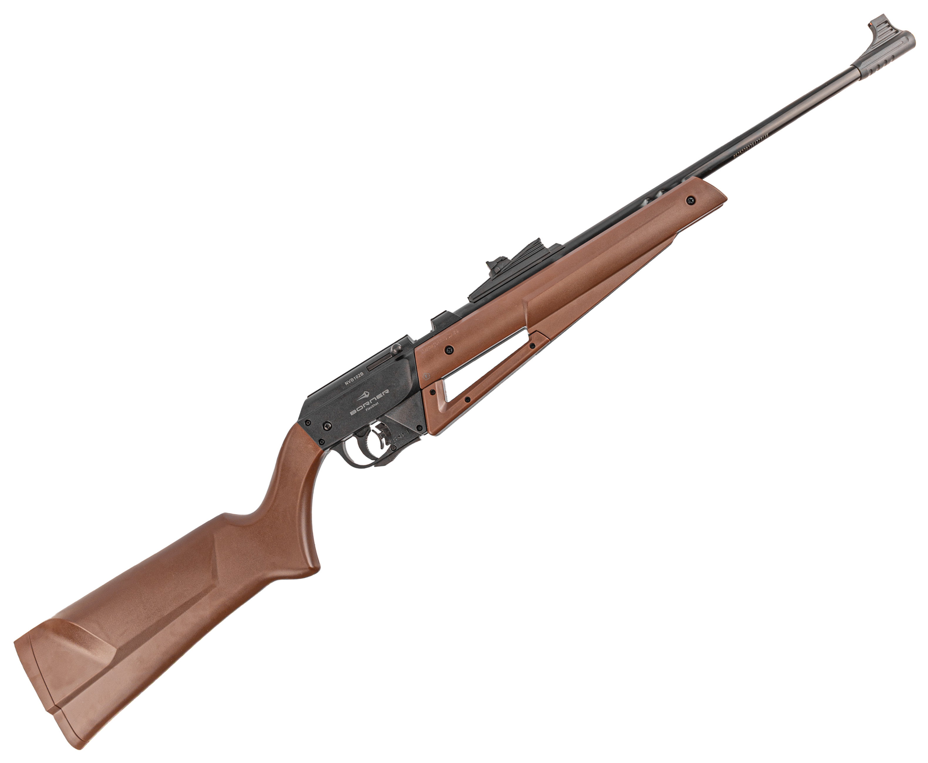 Пневматическая винтовка Borner Flex Shot Brown 4.5 мм (3 Дж, коричневый)