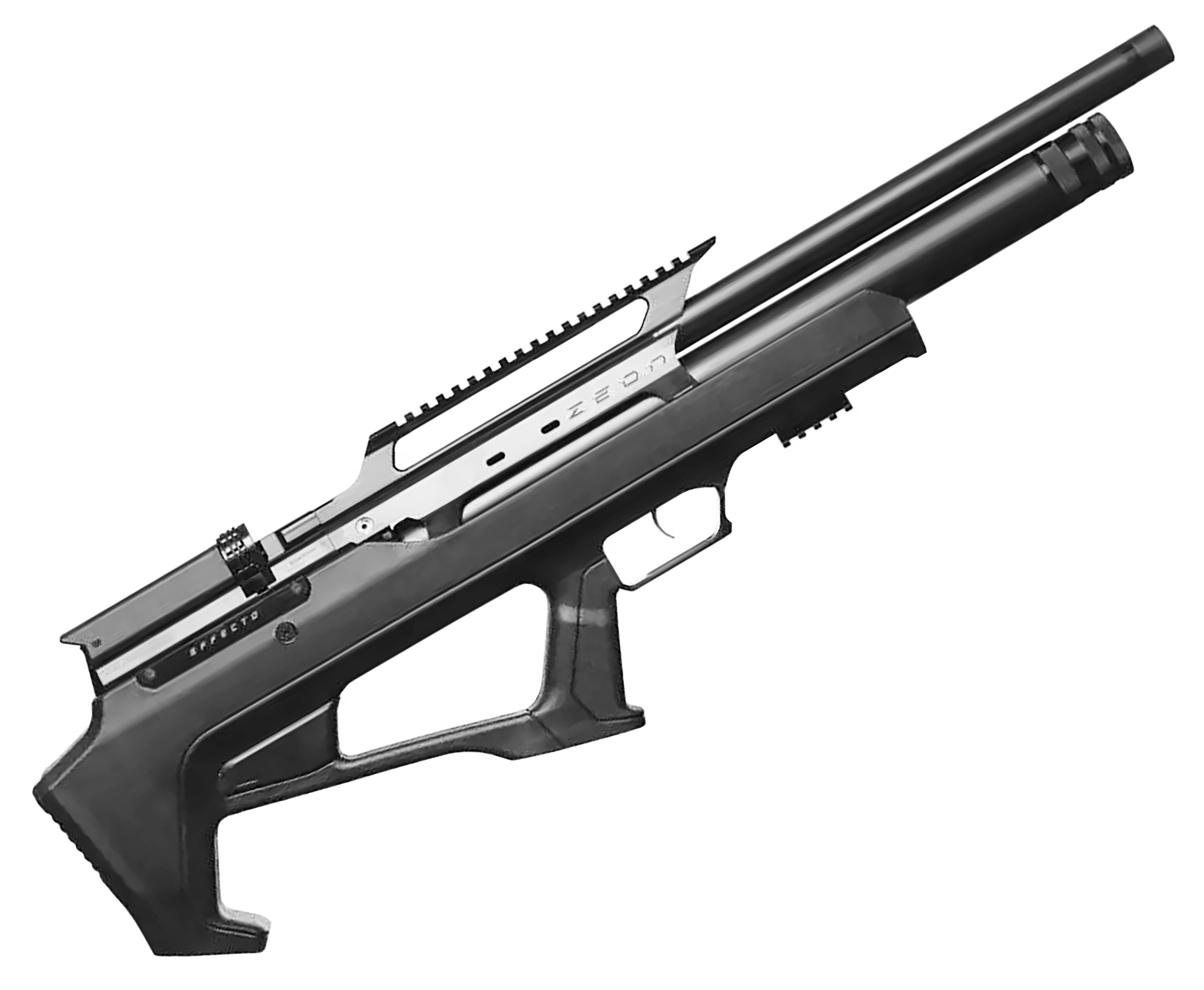 Пневматическая винтовка Huglu Effecto Zeon Black 6.35 мм (Lothar Walther, черный, кейс)