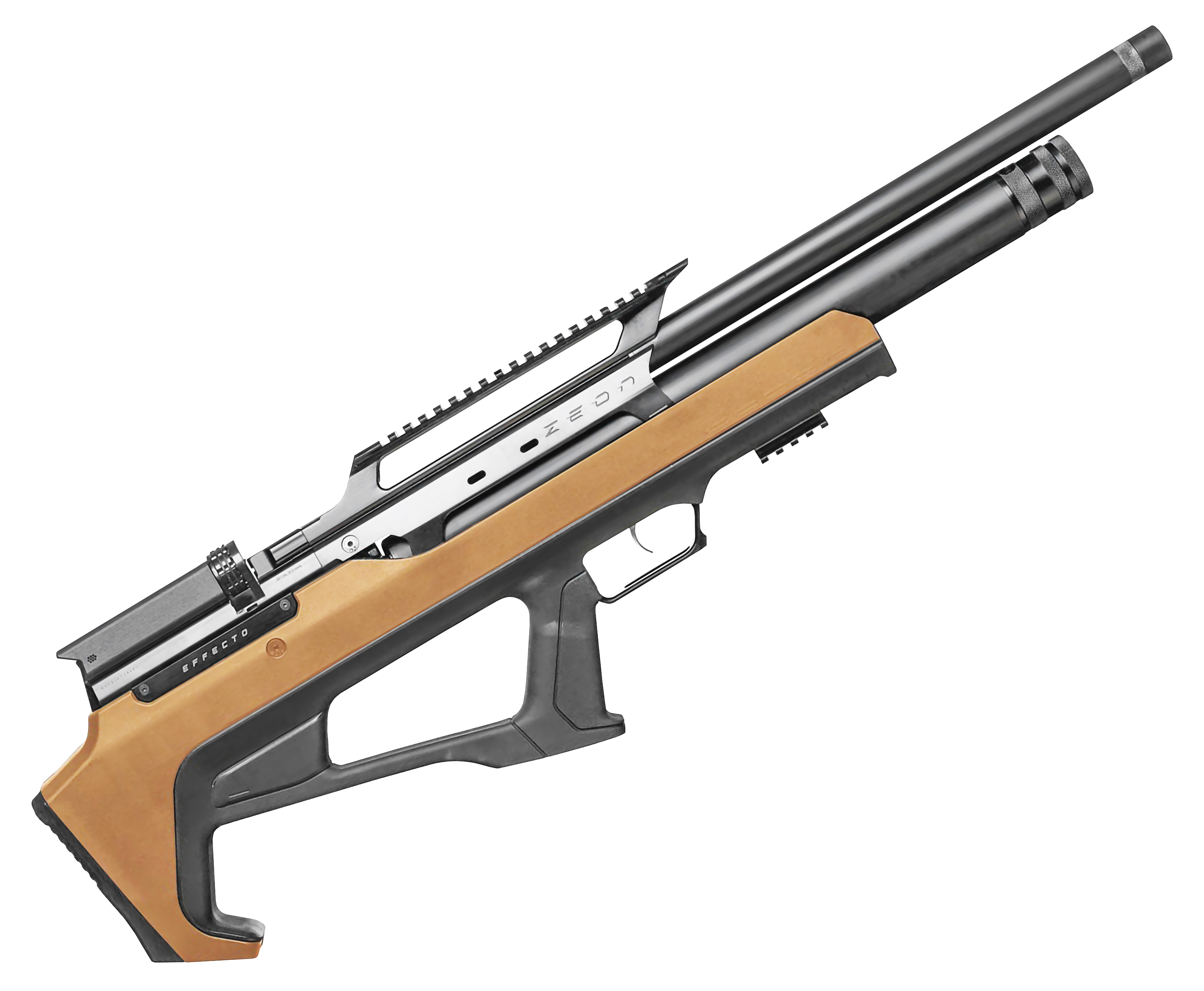 Пневматическая винтовка Huglu Effecto Zeon Brown 6.35 мм (Lothar Walther, коричневый, кейс)