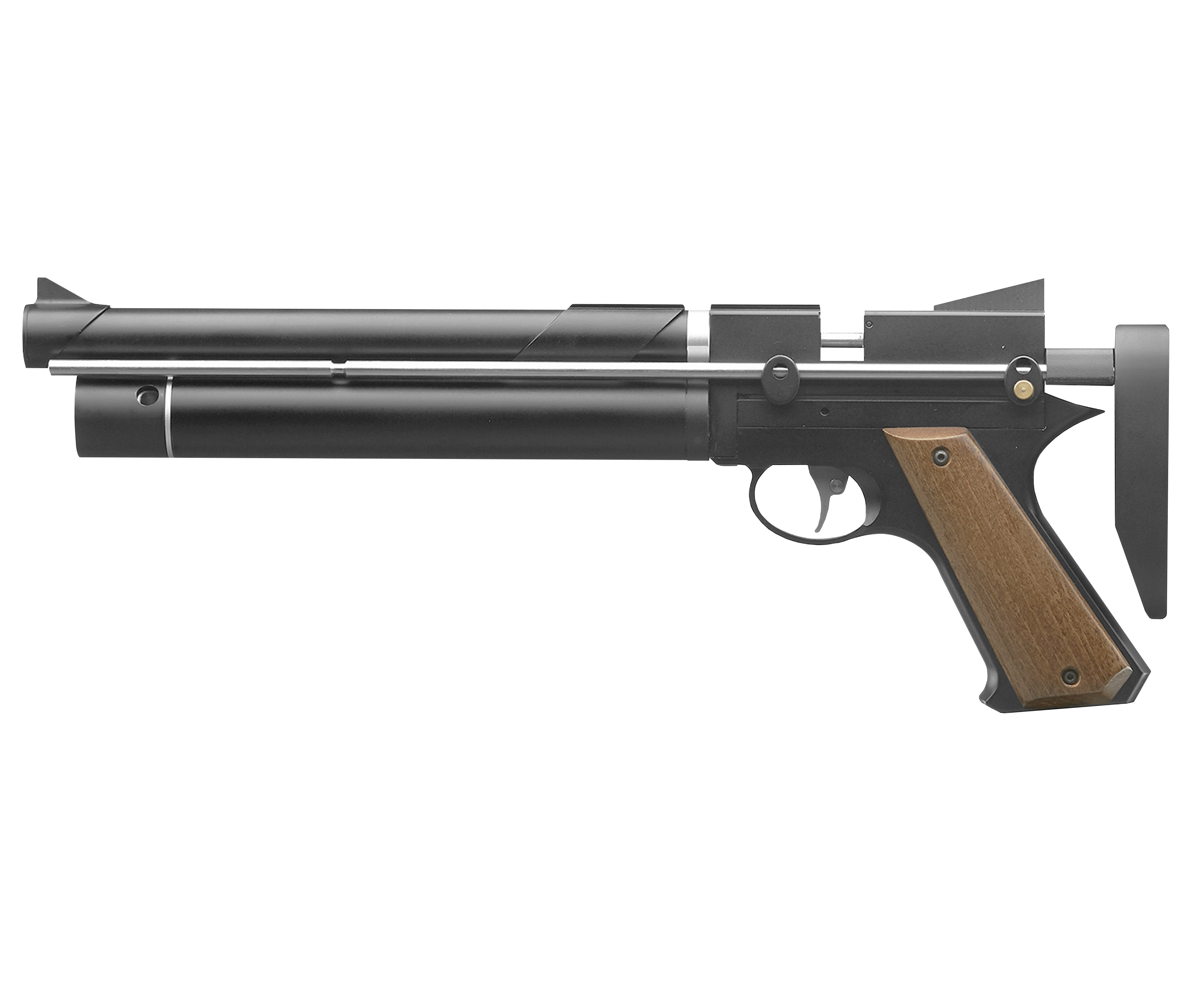 Пневматический пистолет Snowpeak PP750L 4.5 мм (ПЦП, приклад)