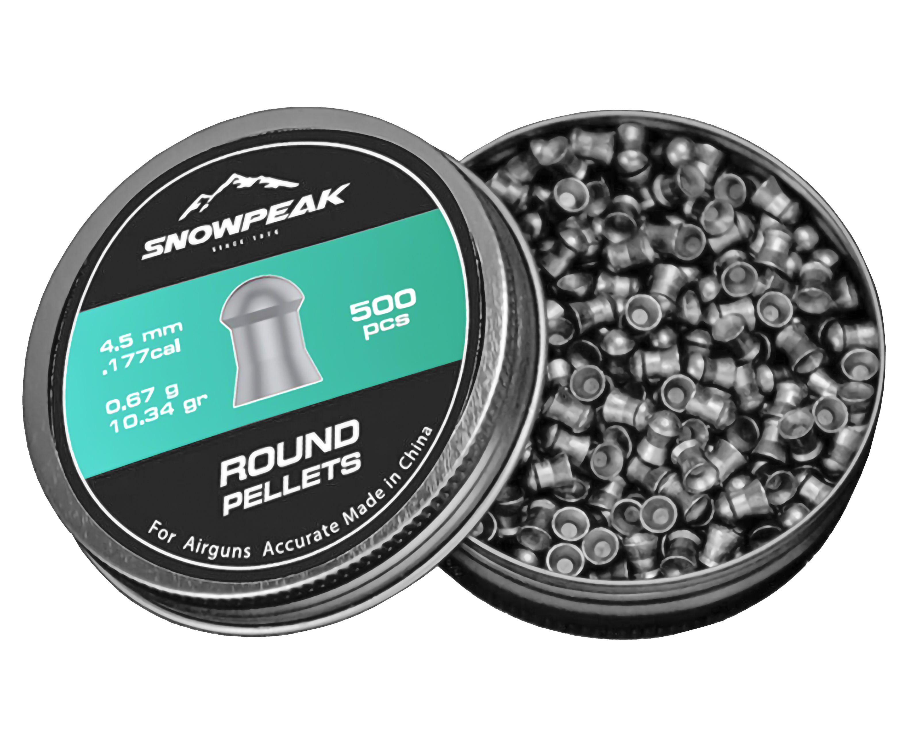Пули пневматические Snowpeak Round Heavy 4.5 мм (500 шт, 0.67 грамма)
