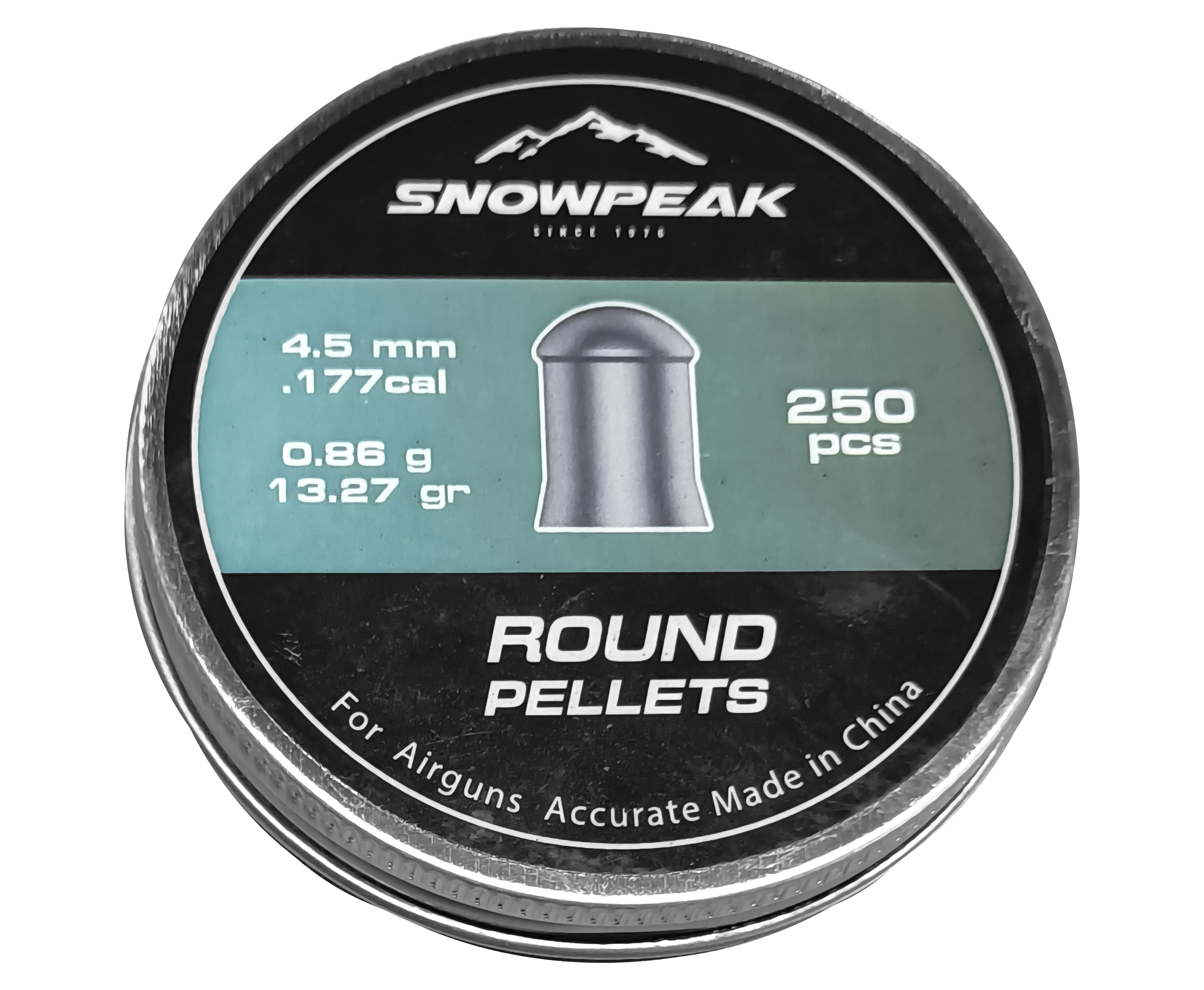 Пули пневматические Snowpeak Max Heavy 4.5 мм (250 шт, 0.86 грамма)