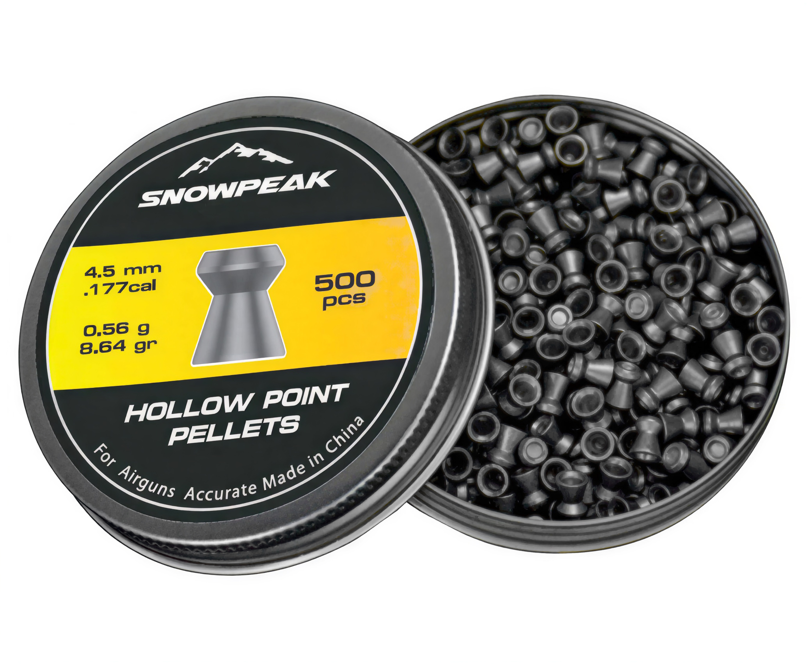 Пули пневматические Snowpeak Hollow Point 4.5 мм (500 шт, 0.56 грамма)