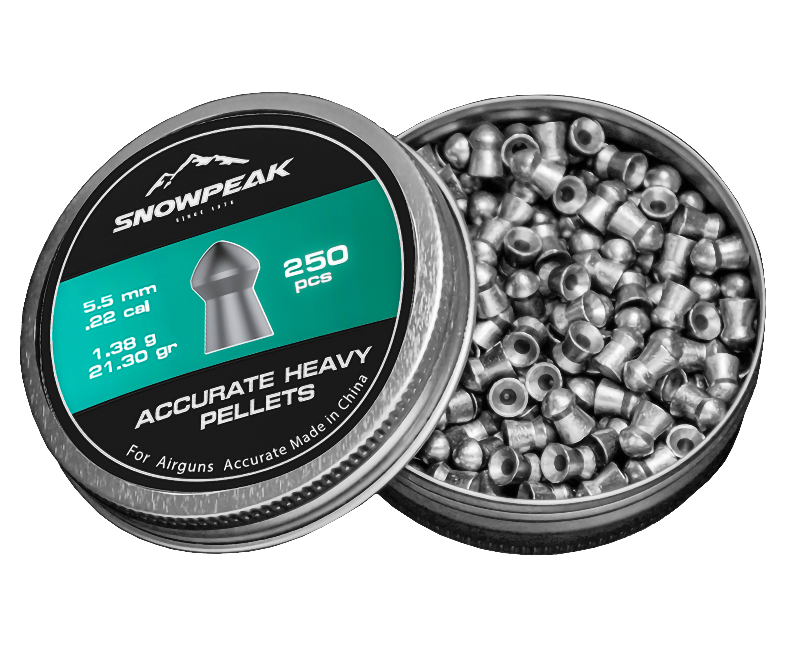 Пули пневматические Snowpeak Accuracy Round 5.5 мм (250 шт, 1.38 г)