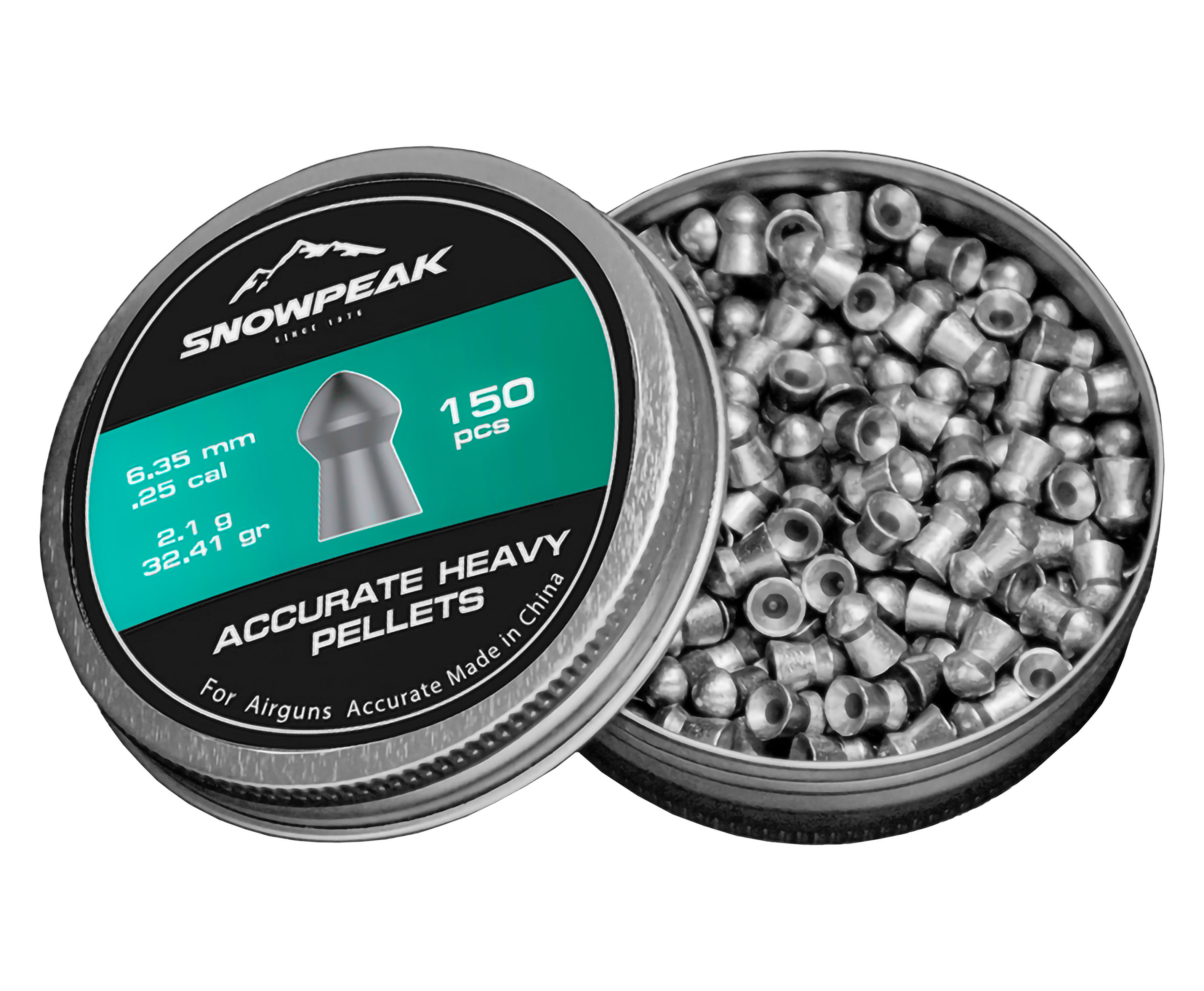 Пули пневматические Snowpeak Accuracy Round 6.35 мм (150 шт, 2.1 г)