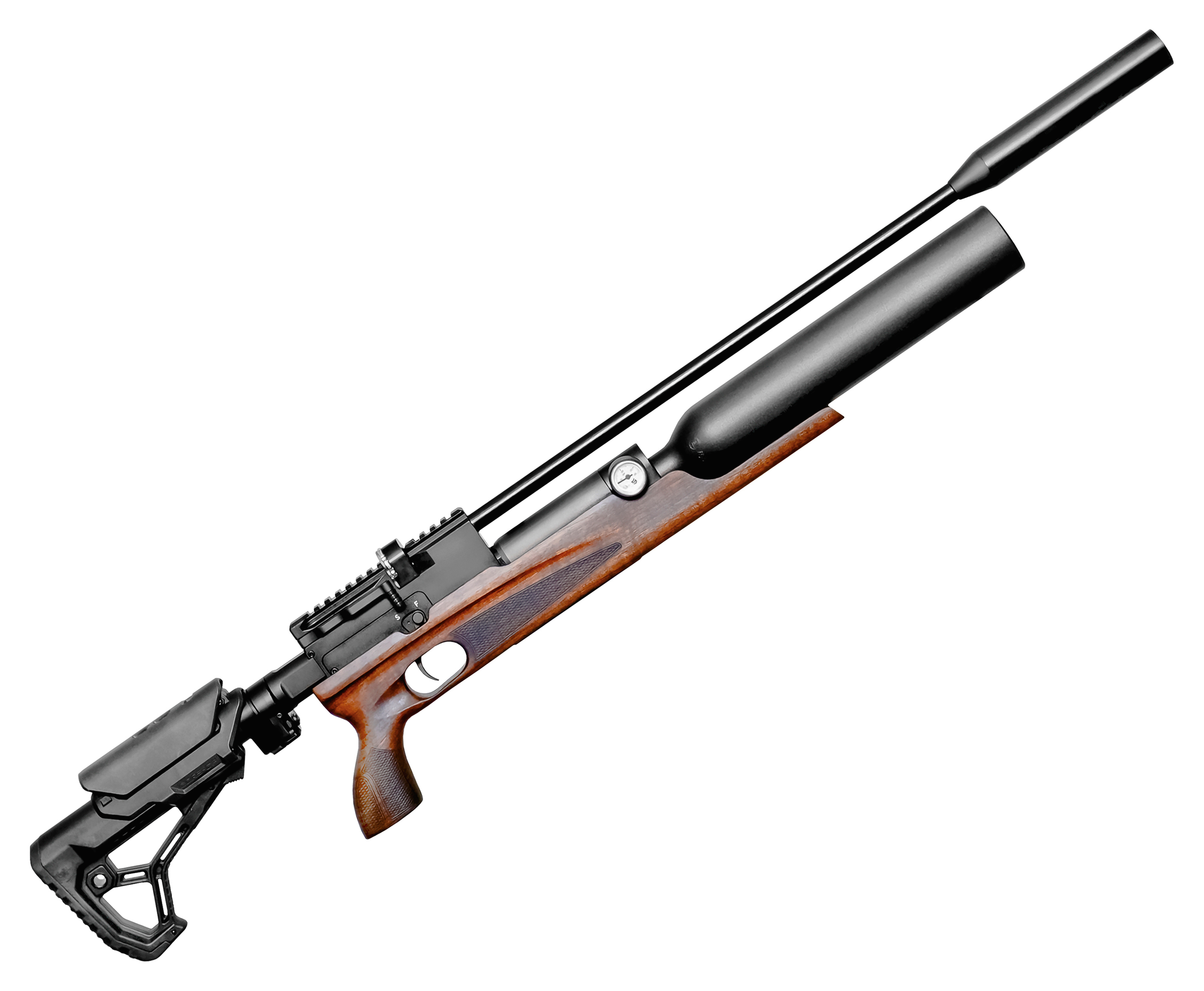 Пневматическая винтовка Storm Titan Sport FS 6.35 мм (PCP, под полнотел, 550 мм, колба, складной приклад)