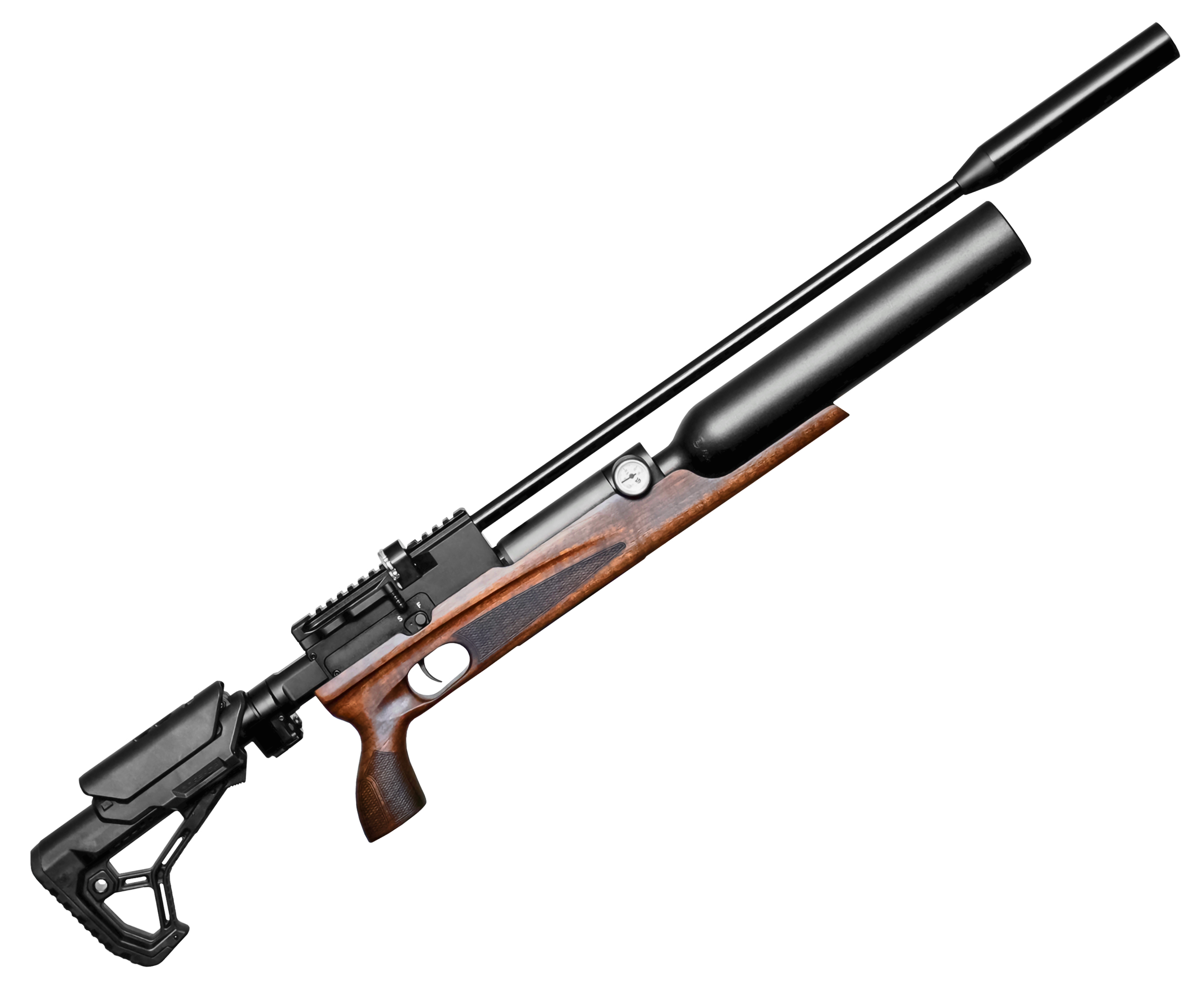 Пневматическая винтовка Storm Titan Magnum FS 6.35 мм (PCP, под полнотел, 550 мм, колба, складной приклад)