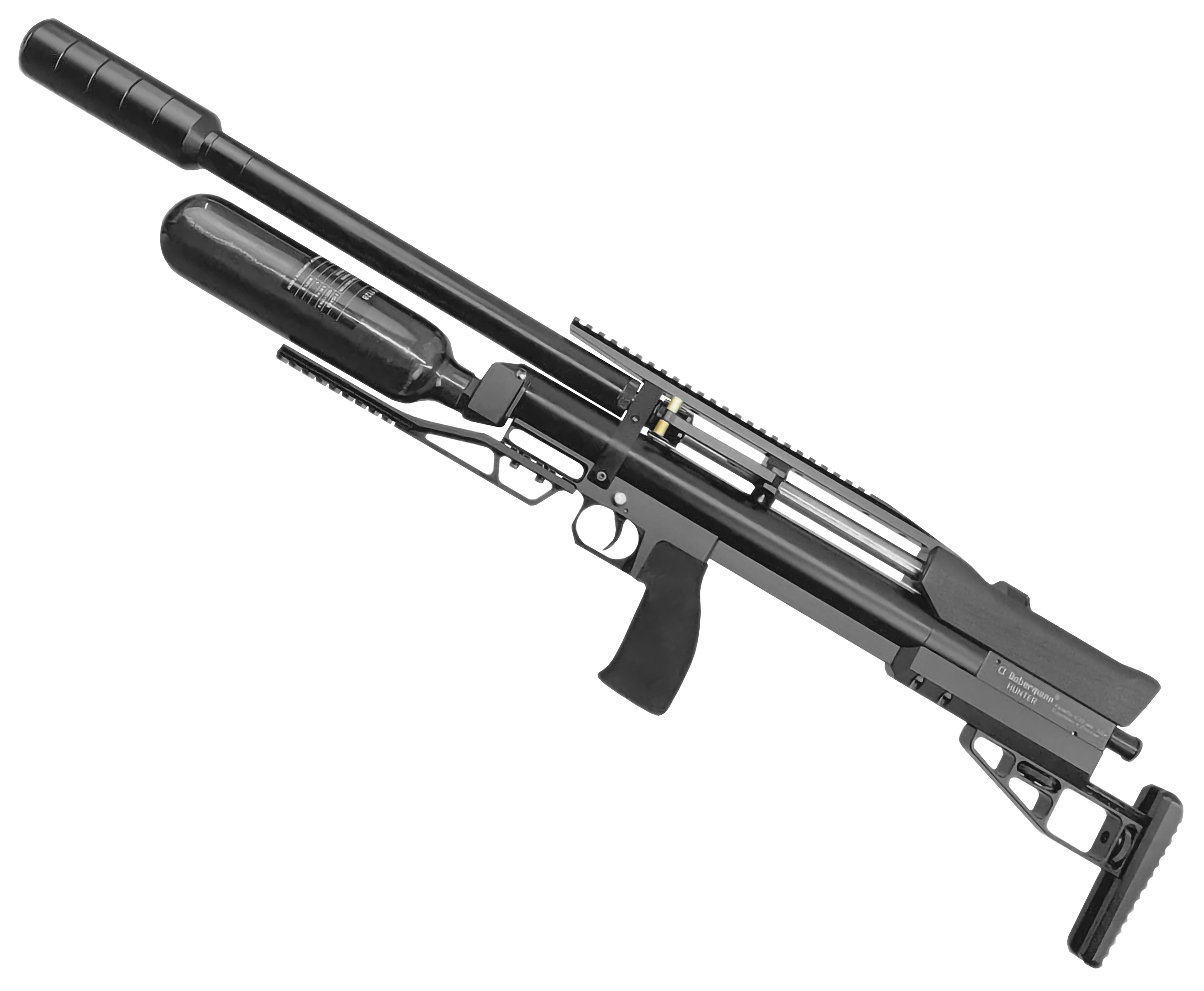 Пневматическая винтовка Dobermann Alfa Hunter 6.35 мм (600 мм, колба 0.36 л, прямоток, прямая рукоять)