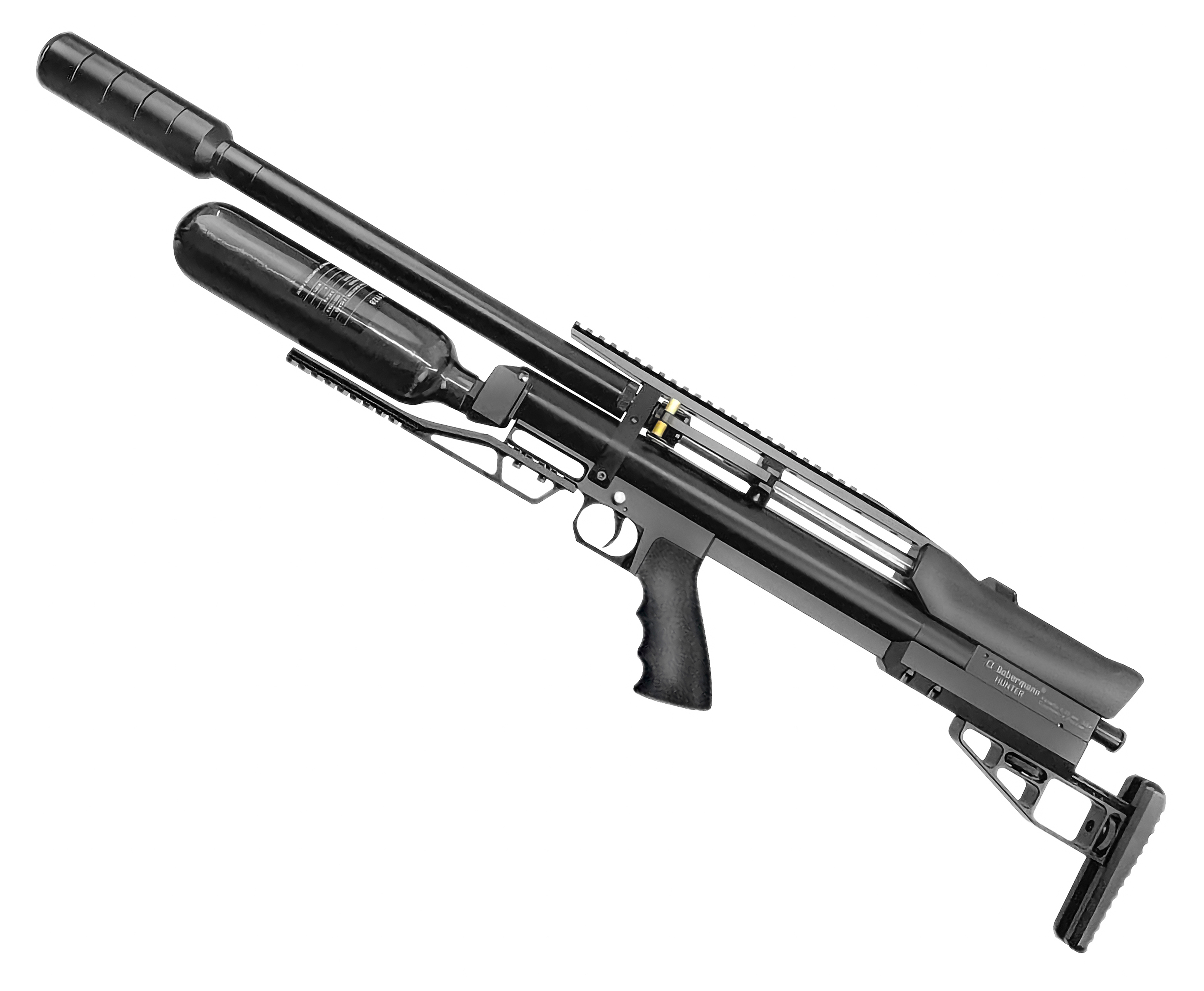 Пневматическая винтовка Dobermann Alfa Hunter 6.35 мм (600 мм, колба 0.36 л, прямоток, рукоять под углом)